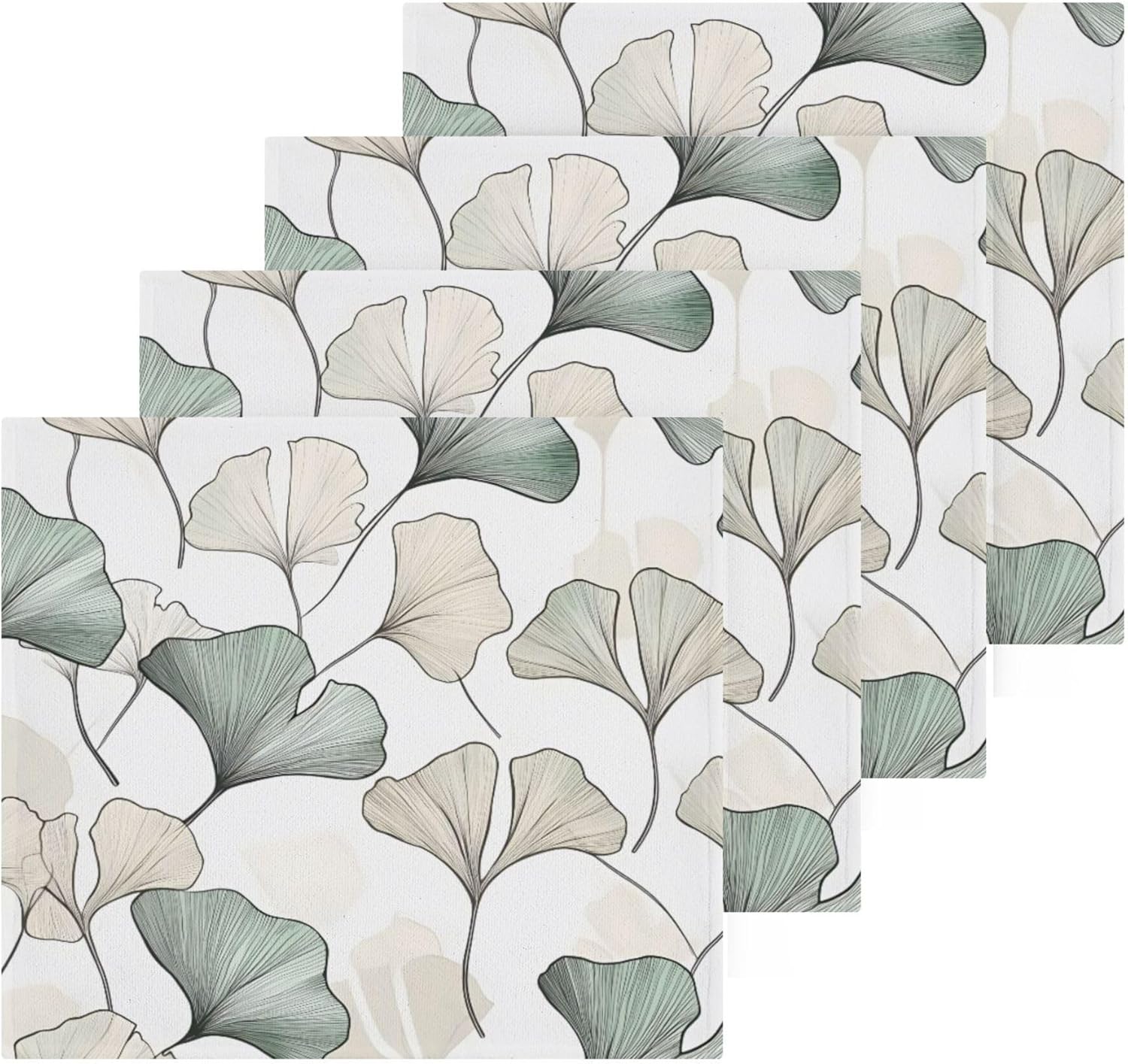Xigua Ginkgo Washcloth Set