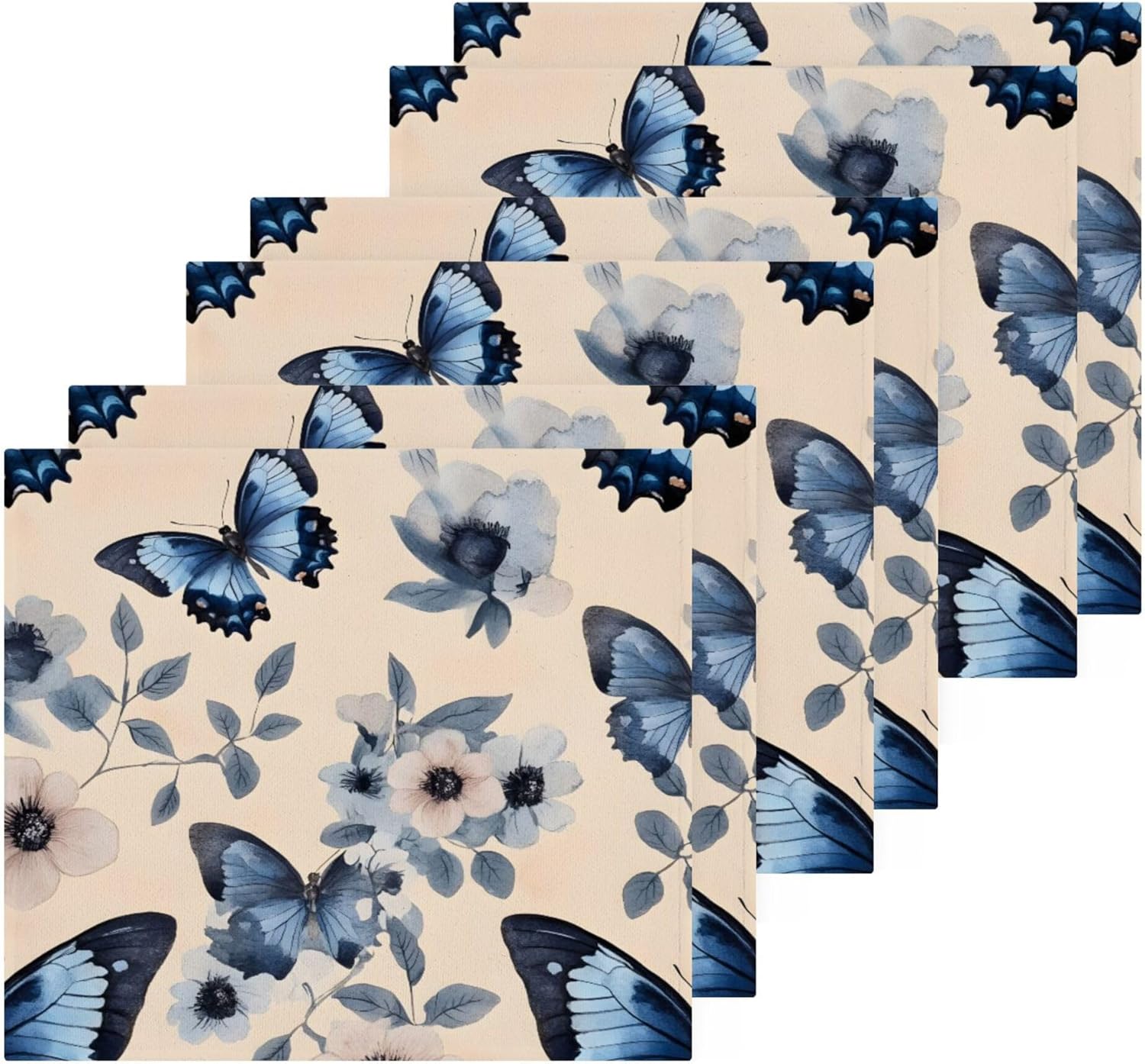 Beautiful Butterfly Washcloth Set