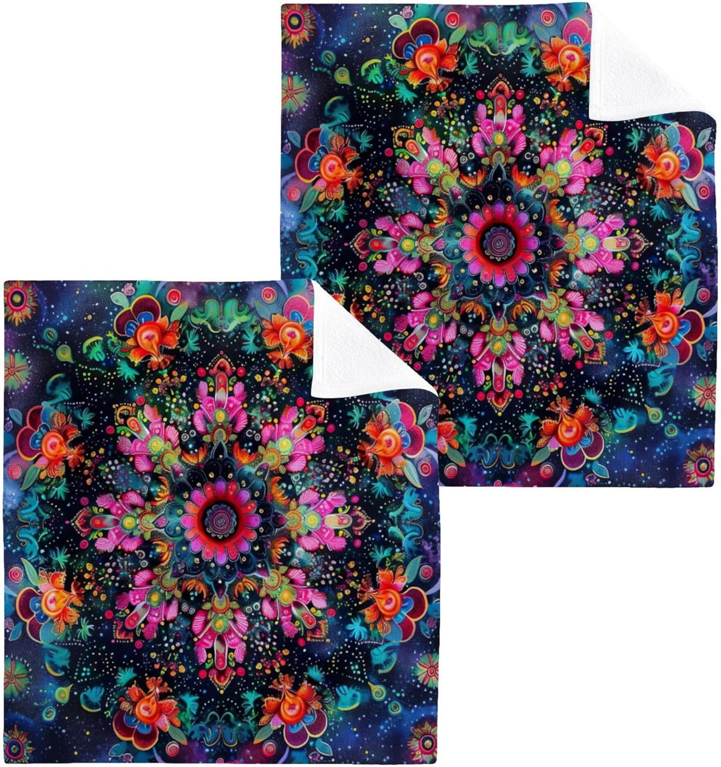 Xigua Mandala Washcloths Set