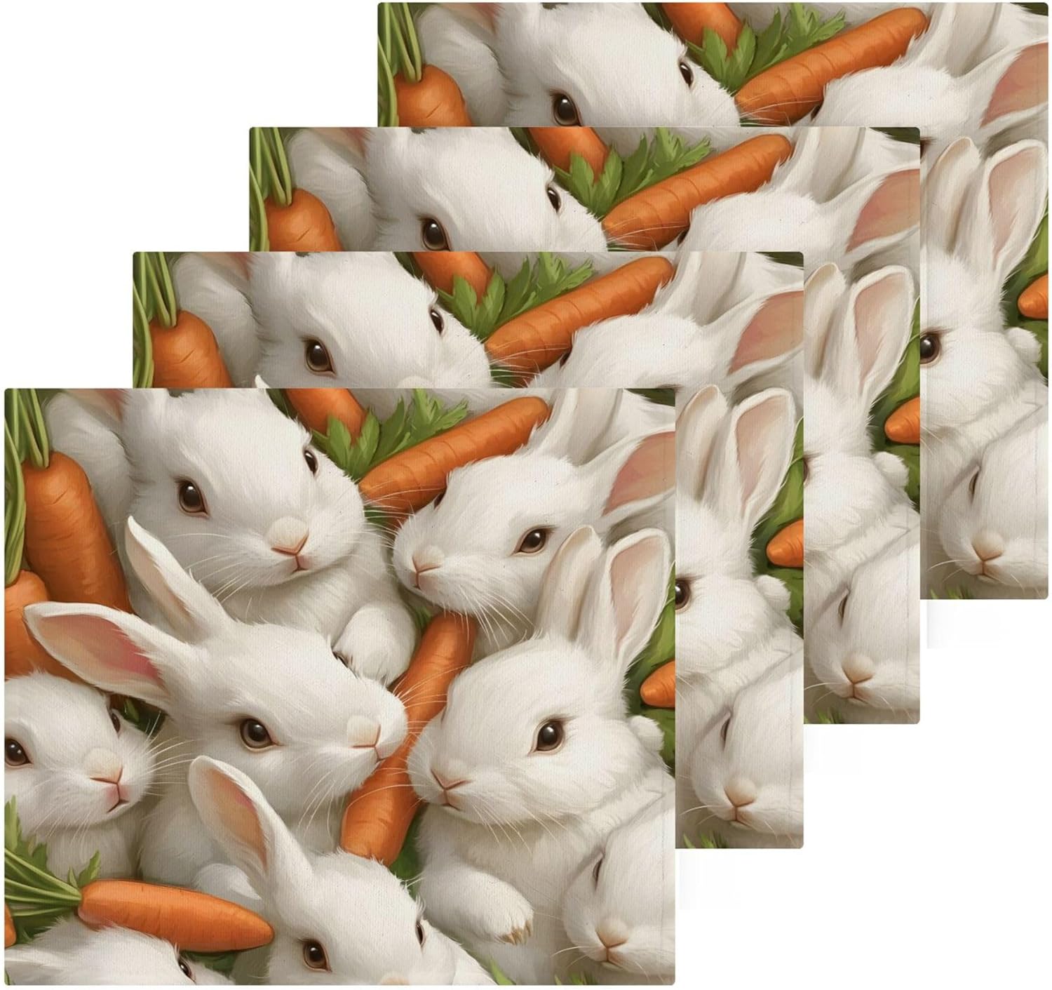 Luxurious Rabbit Washcloth Set for Babies and Kids