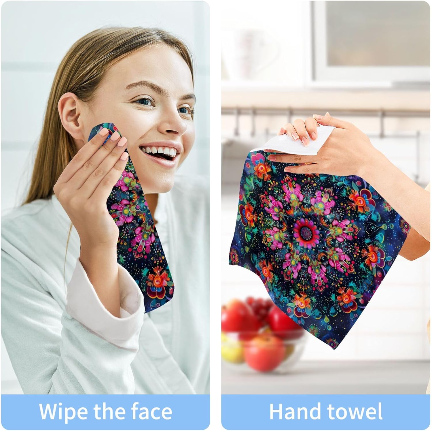 Xigua Mandala Washcloths Set