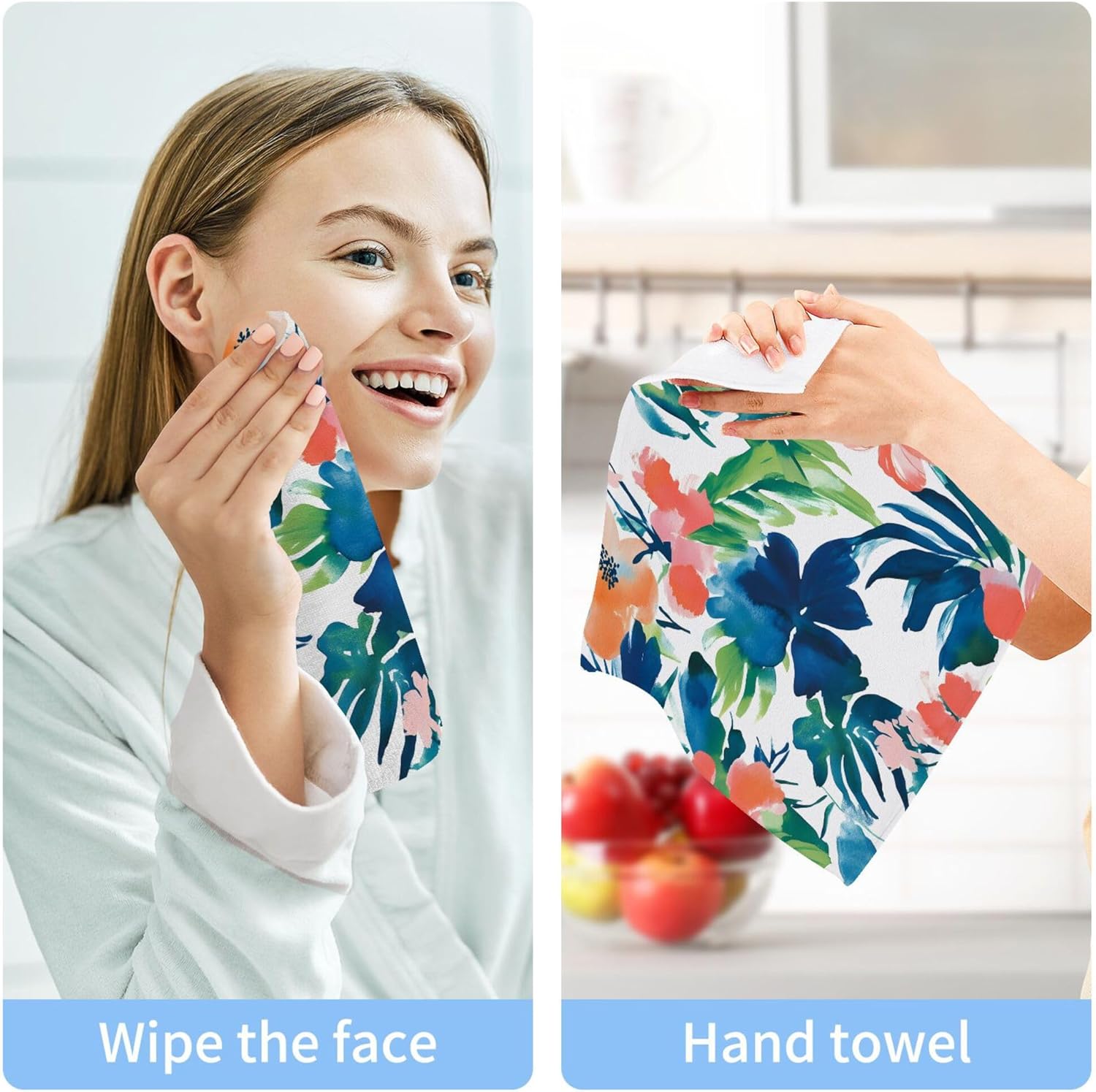 Cute Watercolor Washcloths for Hygiene Style