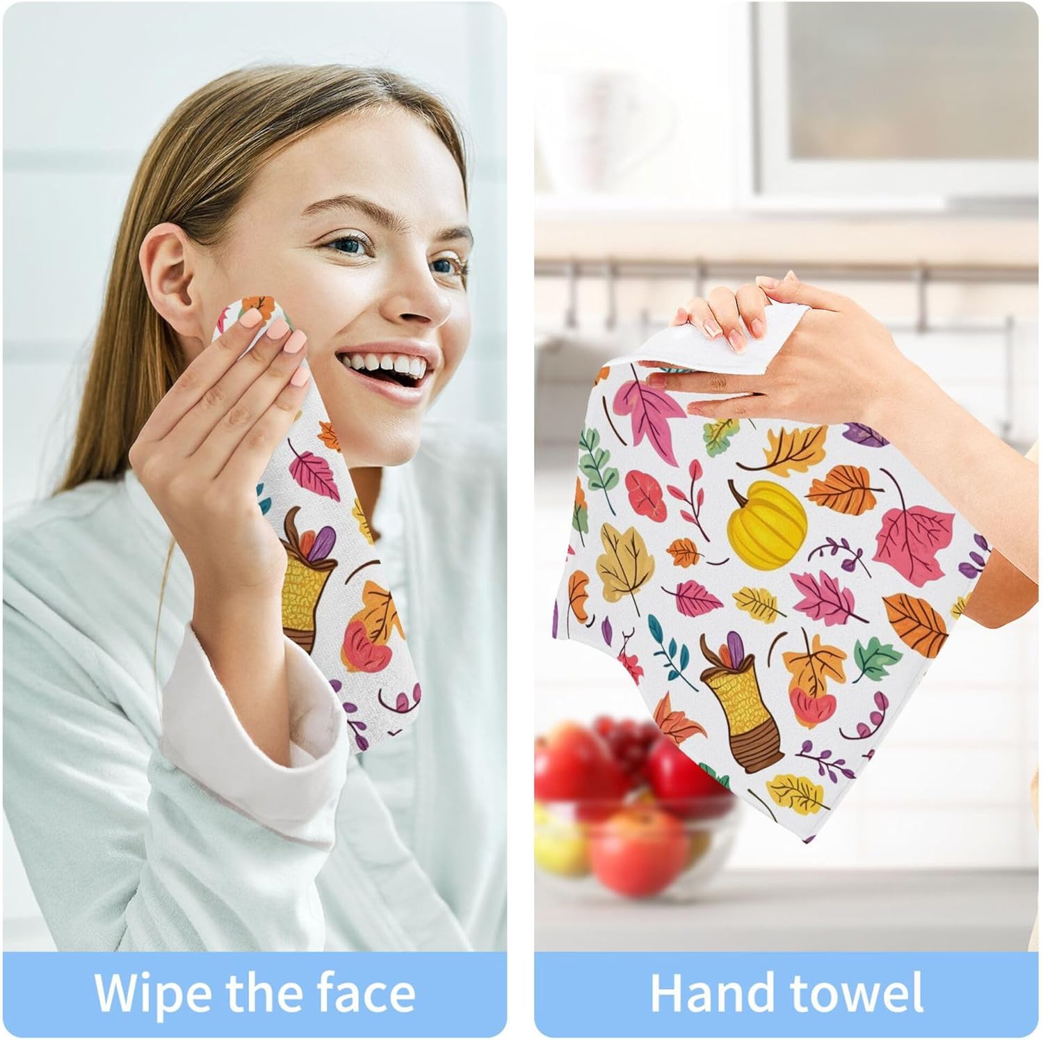 Xigua Autumn Leaves Washcloth Set Ultimate Choice