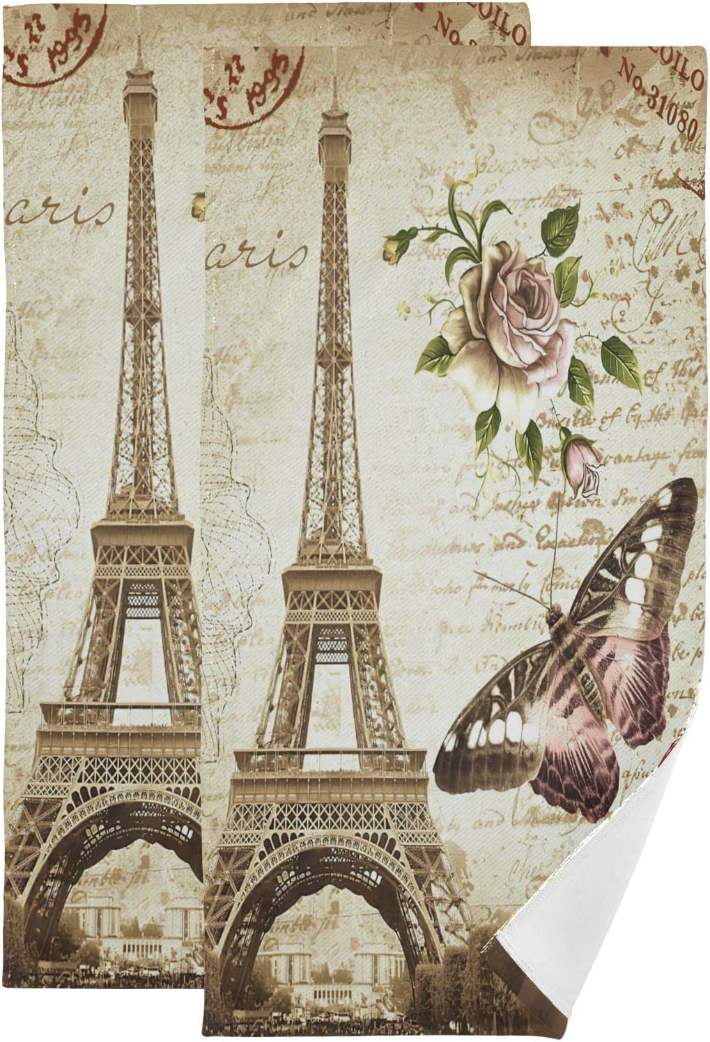Paris-STYLE Eiffel Tower Hand Towels
