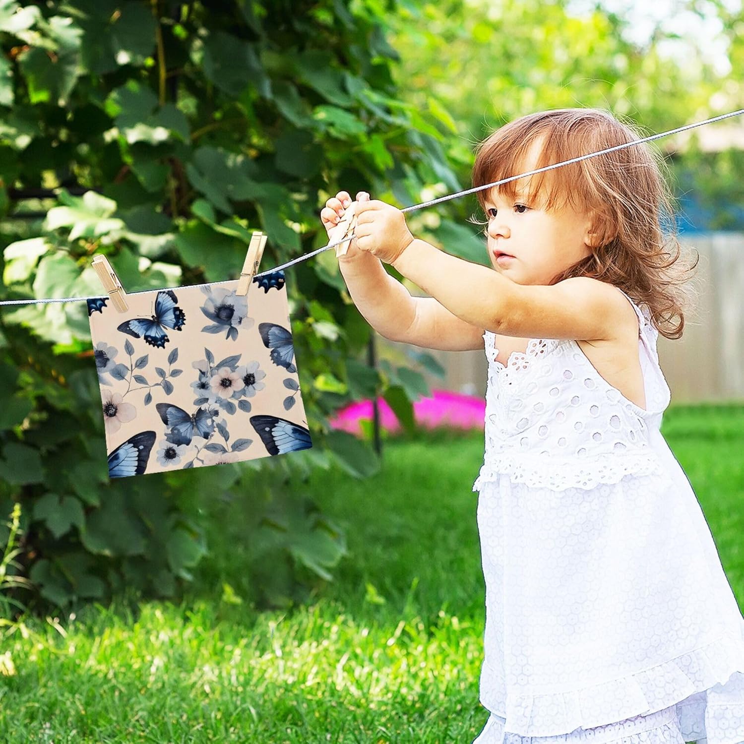 Beautiful Butterfly Washcloth Set