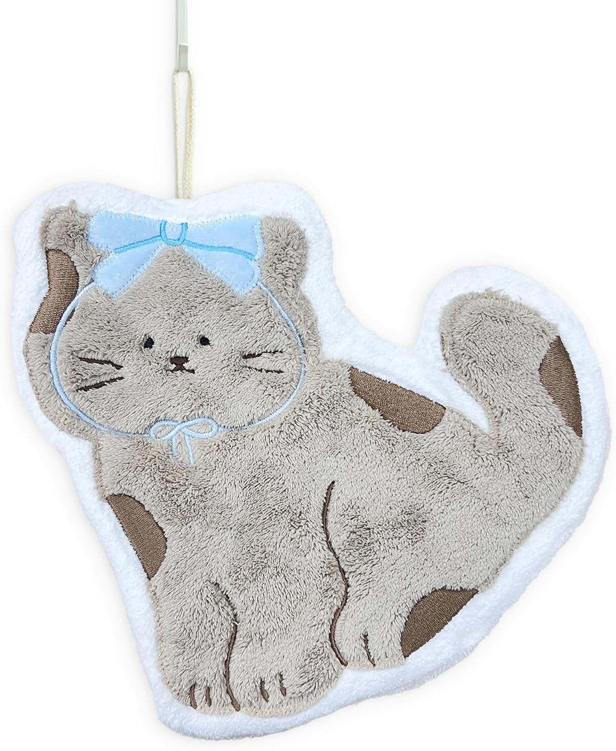 JFFTLL Coquette Blue Bow Cat Hand Towels