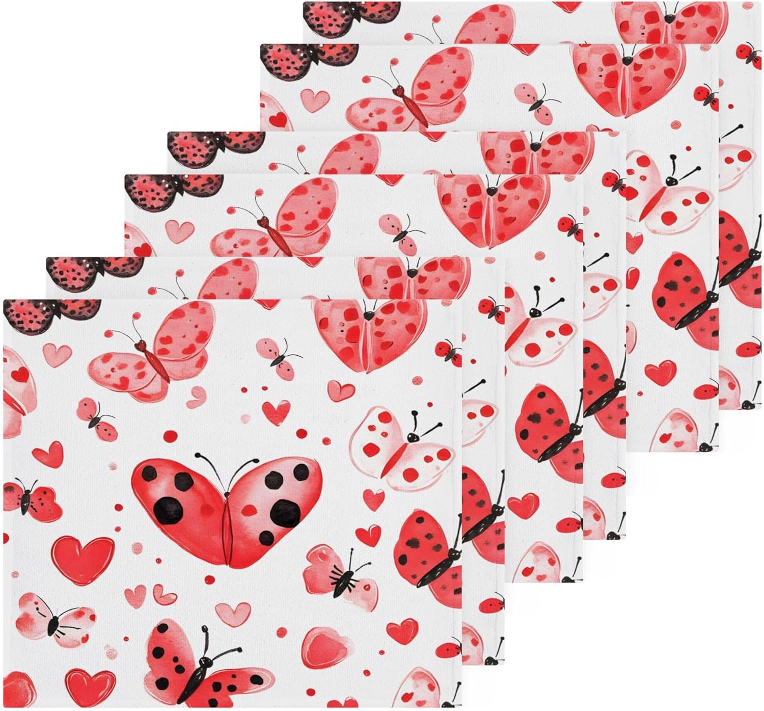 Valentines Day Love Washcloth Set