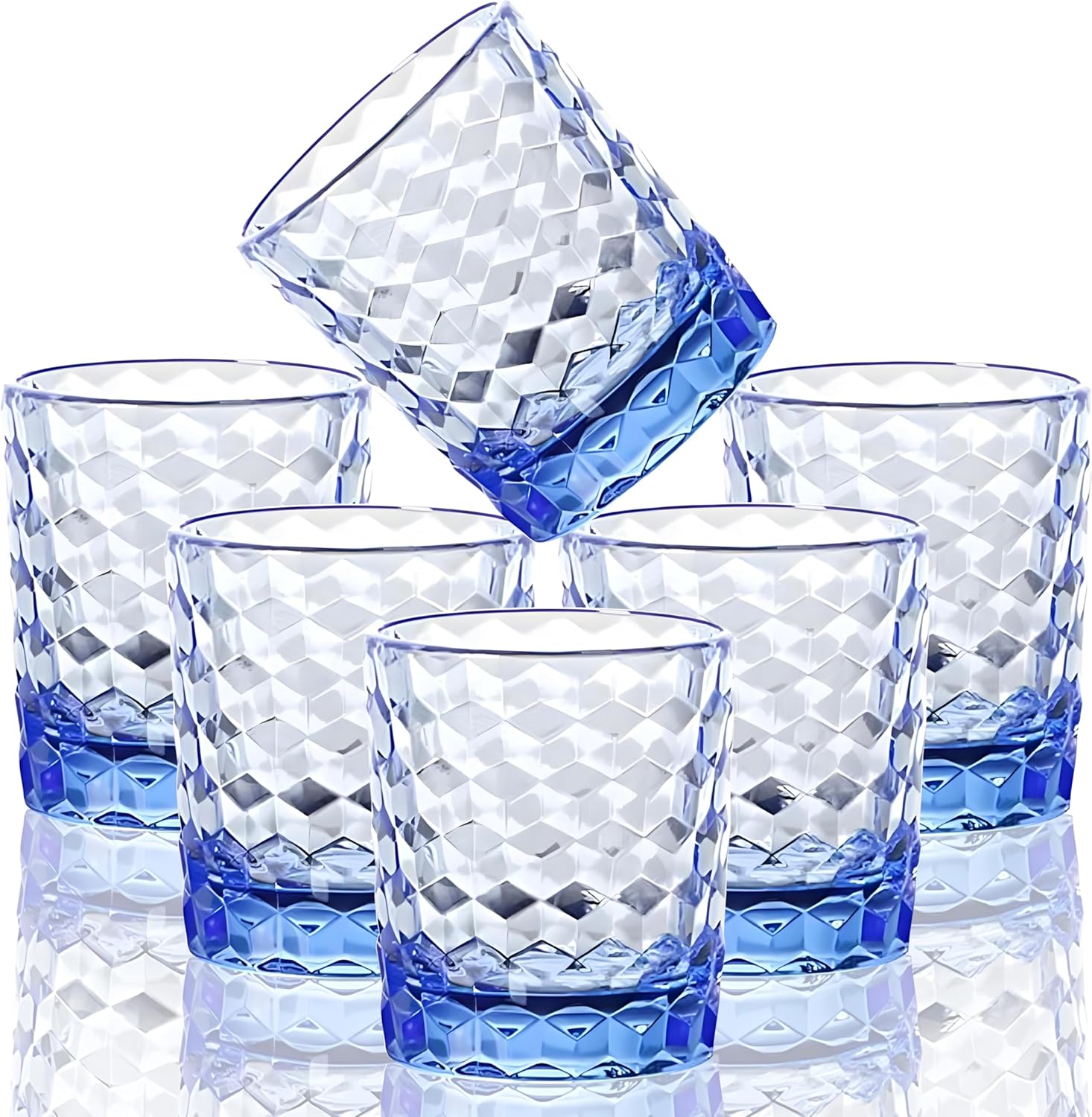6-Piece Unbreakable BPA-Free Tritan Drinking Glasses