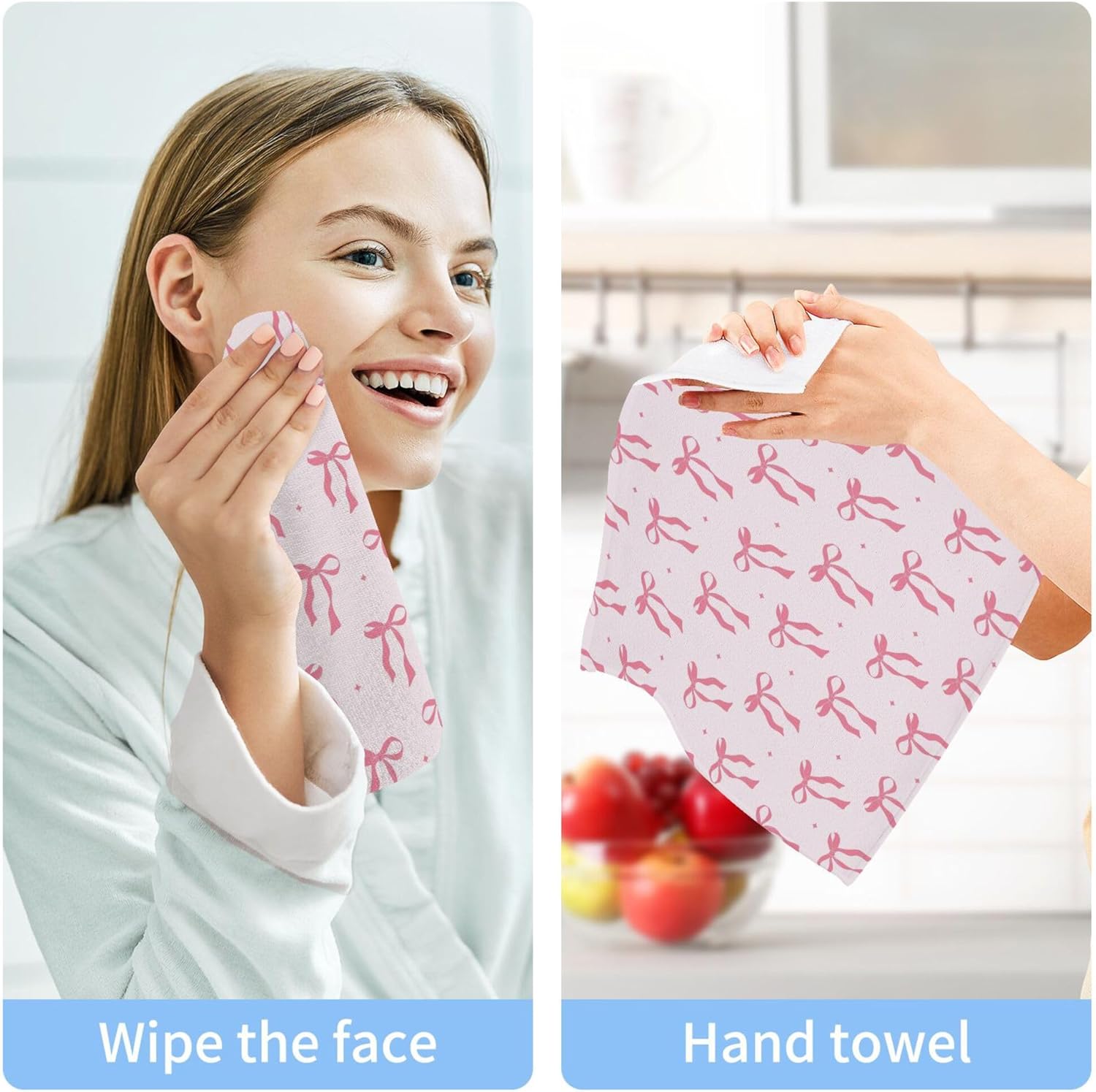 Fast-Drying Eco-Friendly 12x12 Washcloth Set for Home Bathroom More