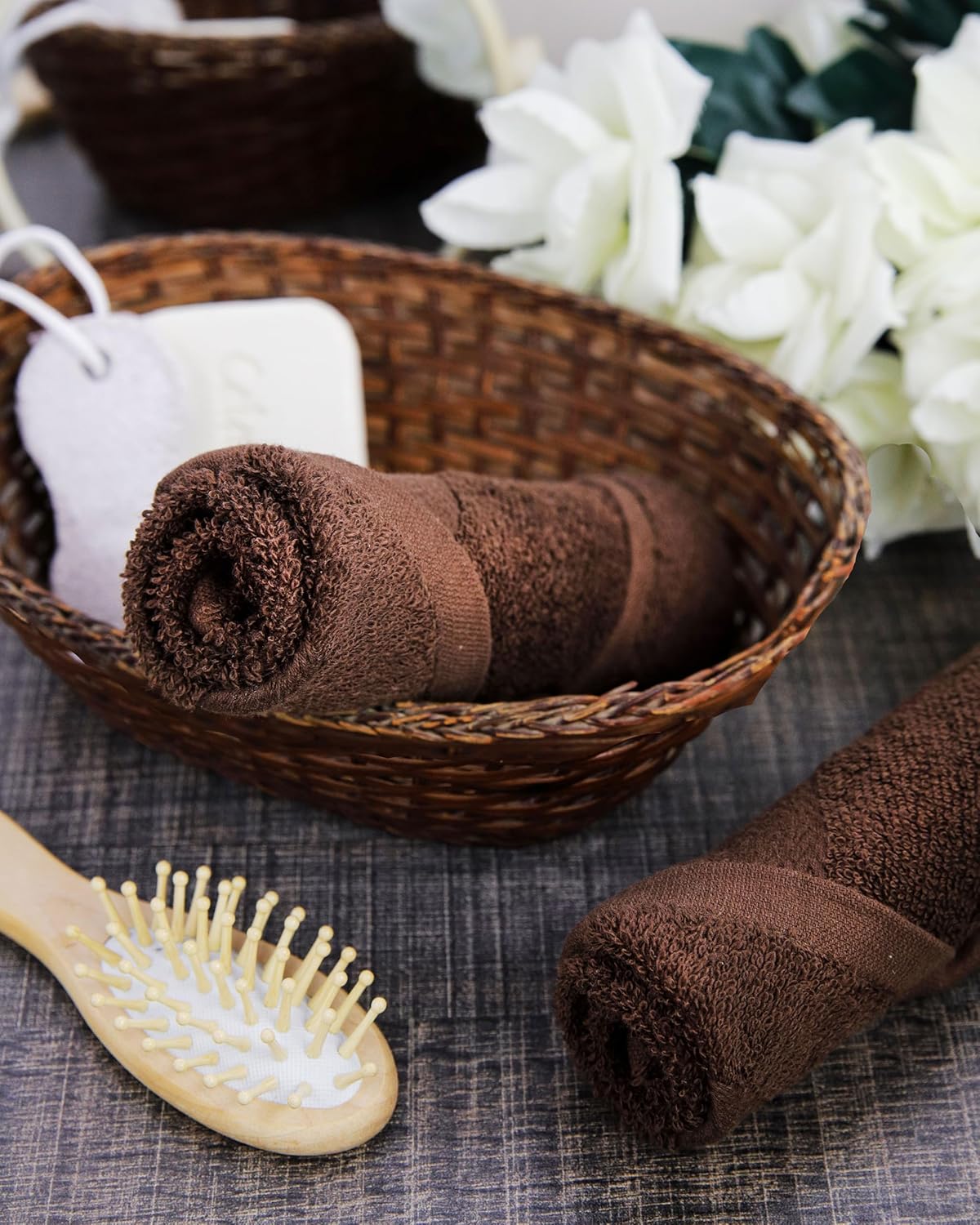 Premium 13x13 Cotton Washcloths Soft Absorbent Fingertip Towels for Bath Beyond