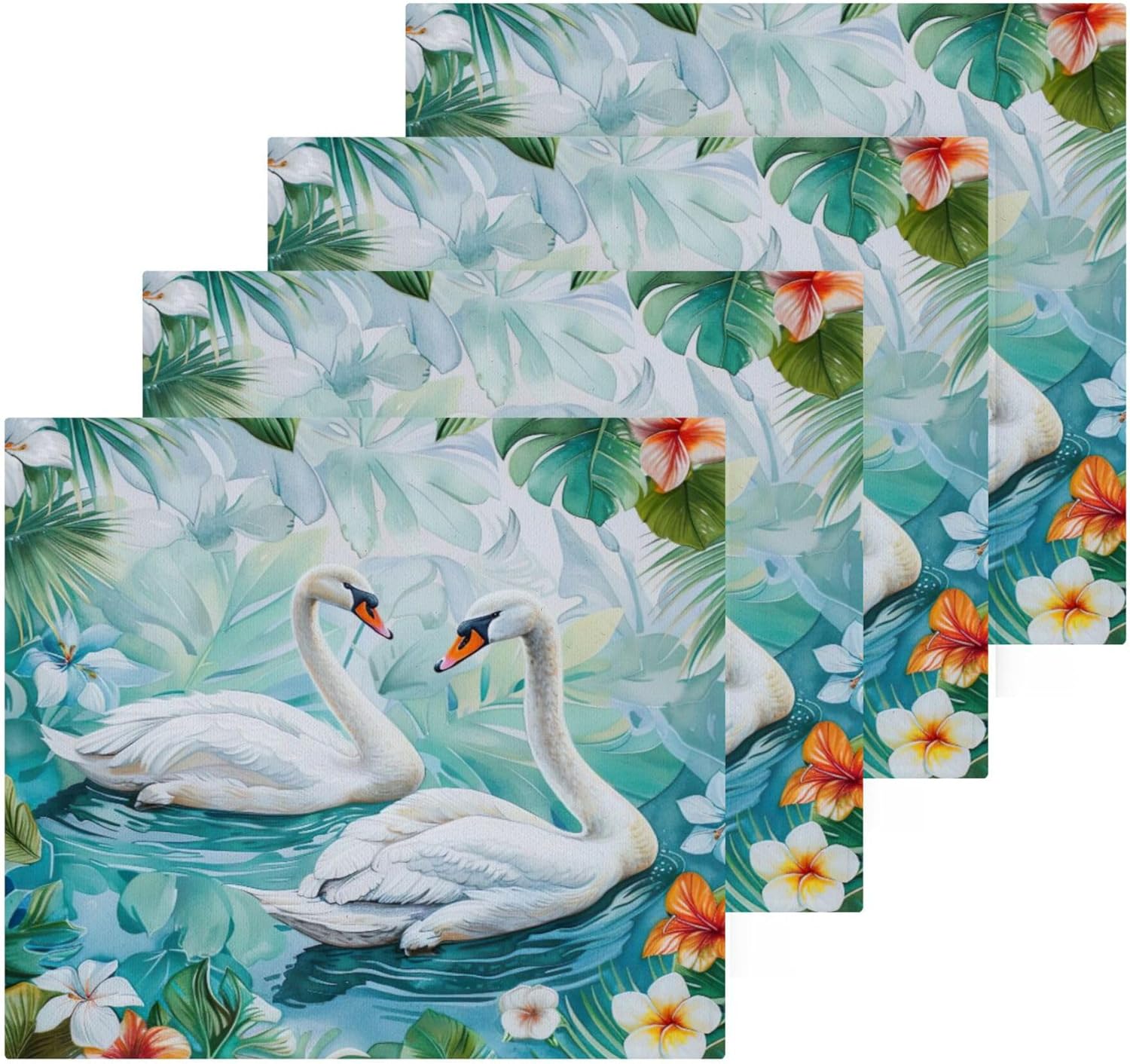 Xigua Swan Washcloth Set - Fast Drying Absorbent