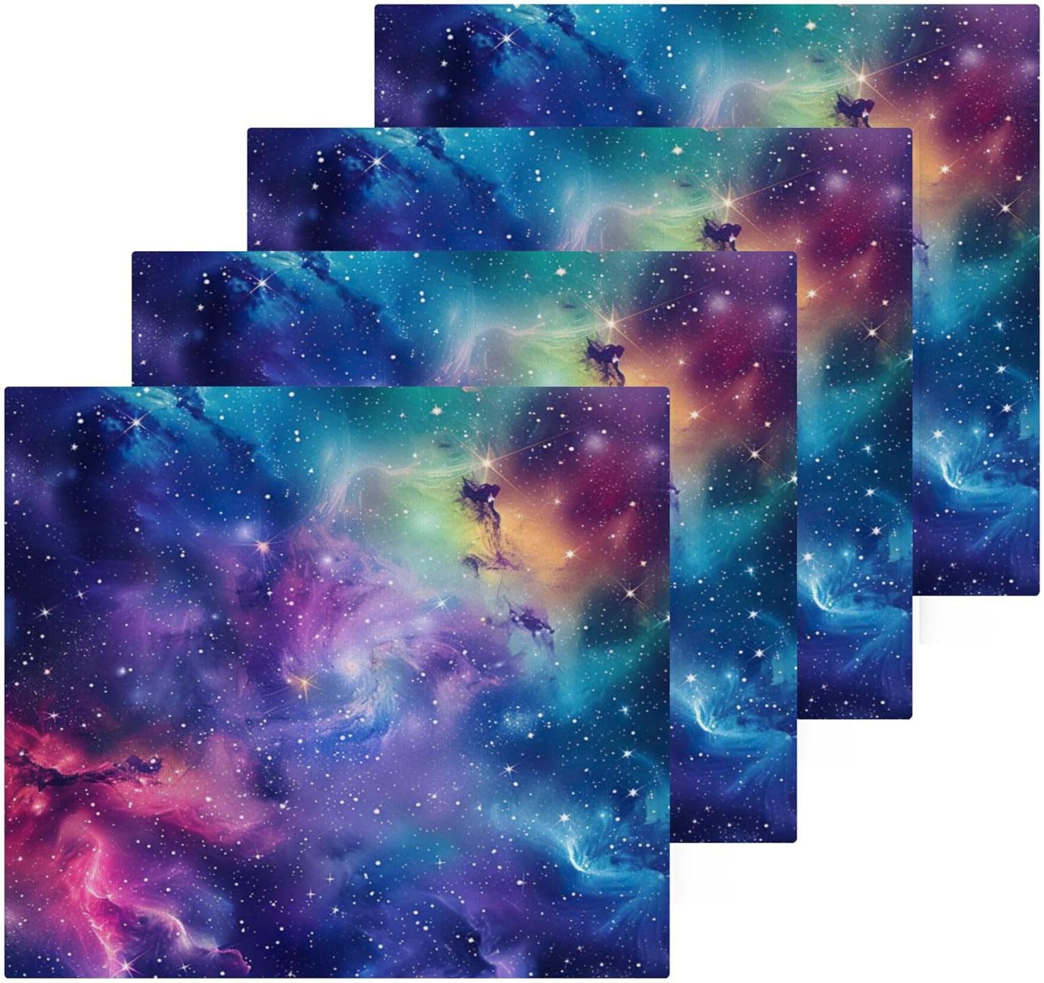 Xigua Galaxy Washcloth Set GLOW-FULL Performance Eco-Friendly and Machine Washable