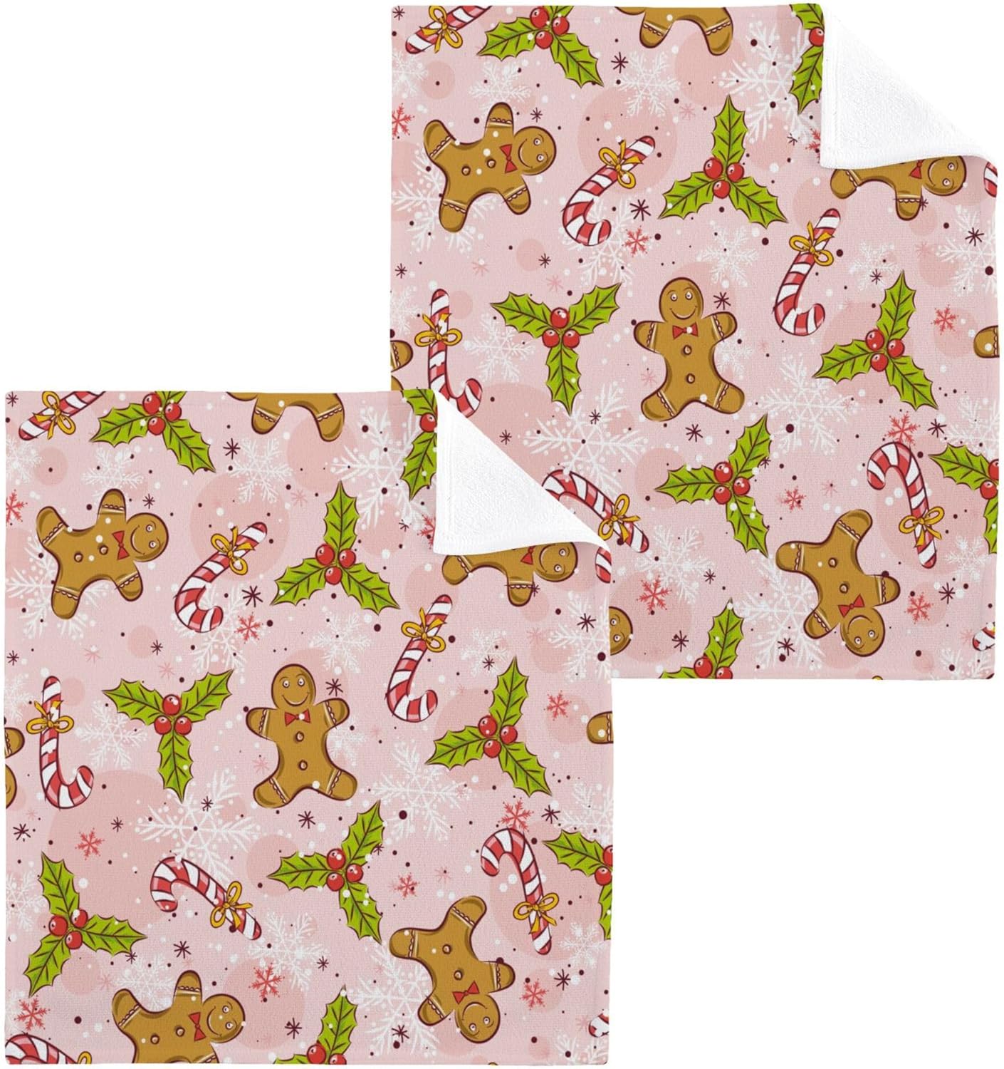 Perfect Christmas Gift Gingerbread Man Washcloth Multi-Purpose 12 x 12