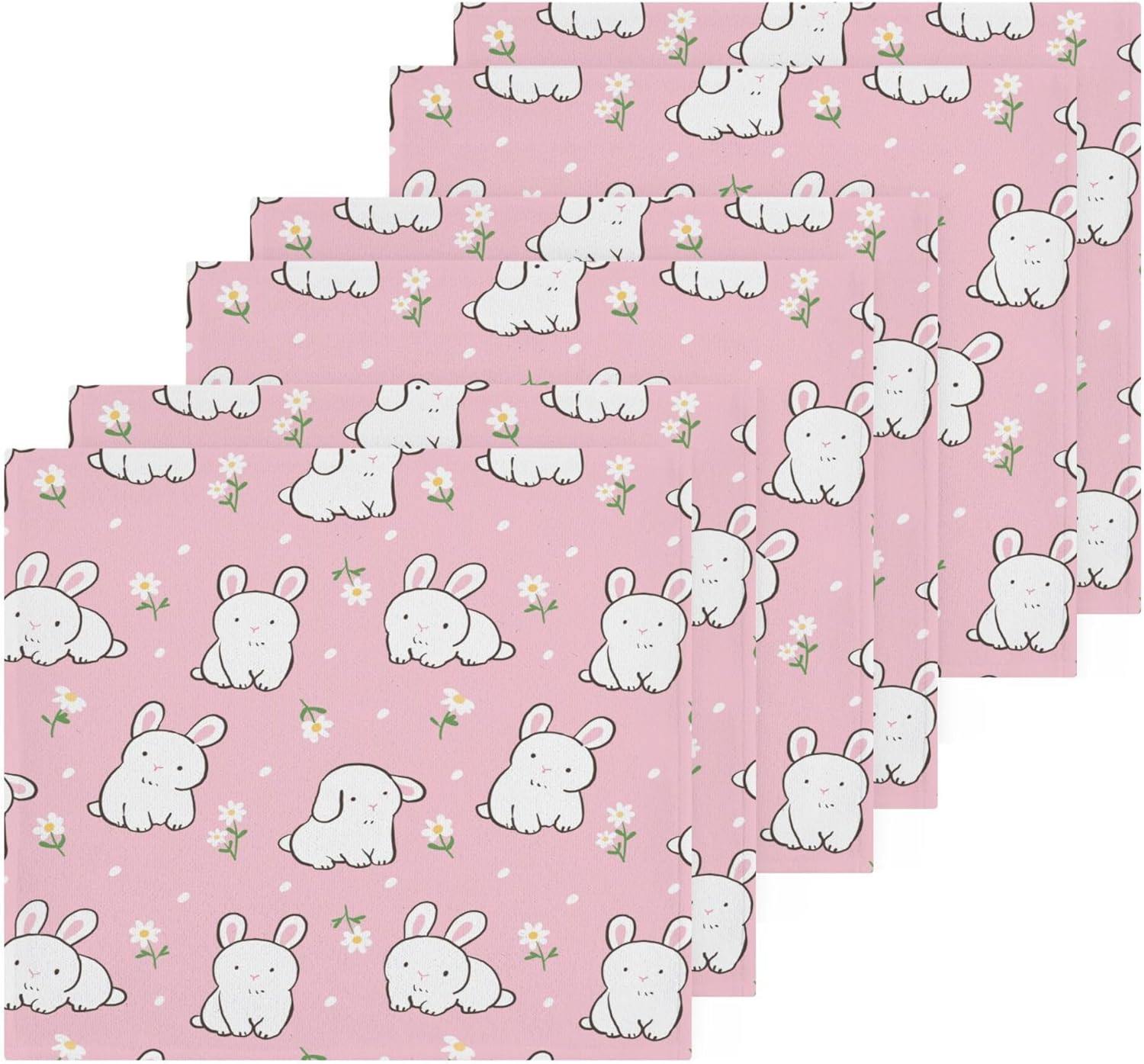 Xigua Cute Rabbit Washcloth Set
