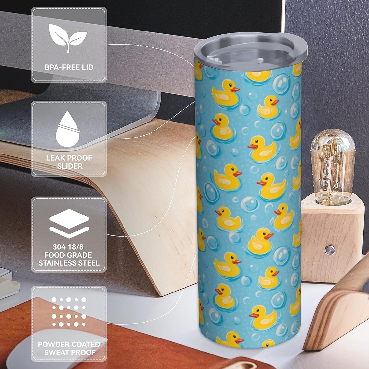 Turamurra 20oz Stainless Steel Tumbler with Lid and Straw
