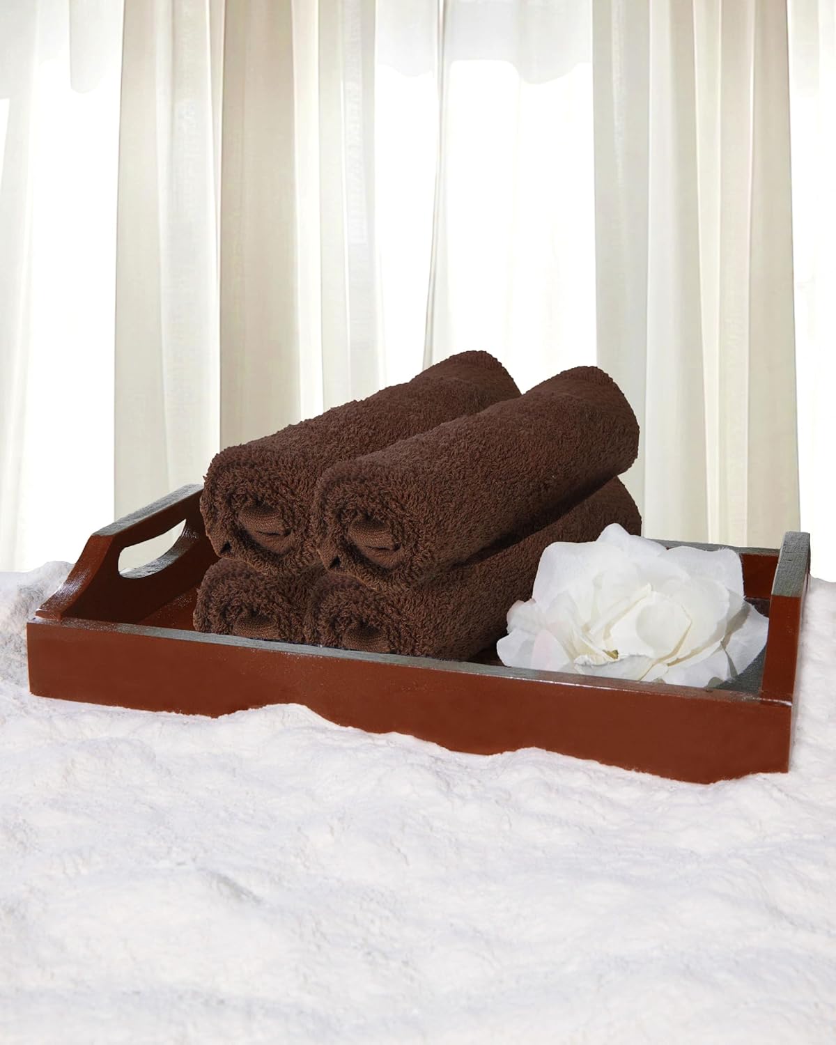 Premium 13x13 Cotton Washcloths Soft Absorbent Fingertip Towels for Bath Beyond