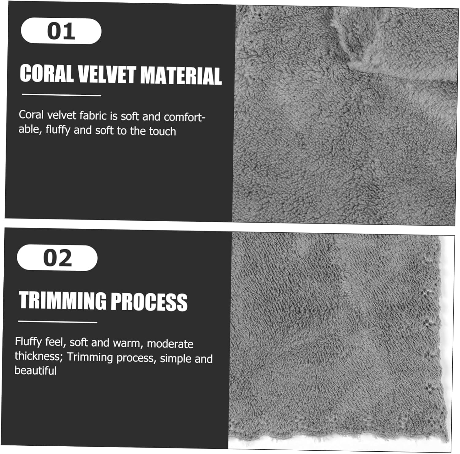 1 Set Reusable Coral Fleece Beach Towels