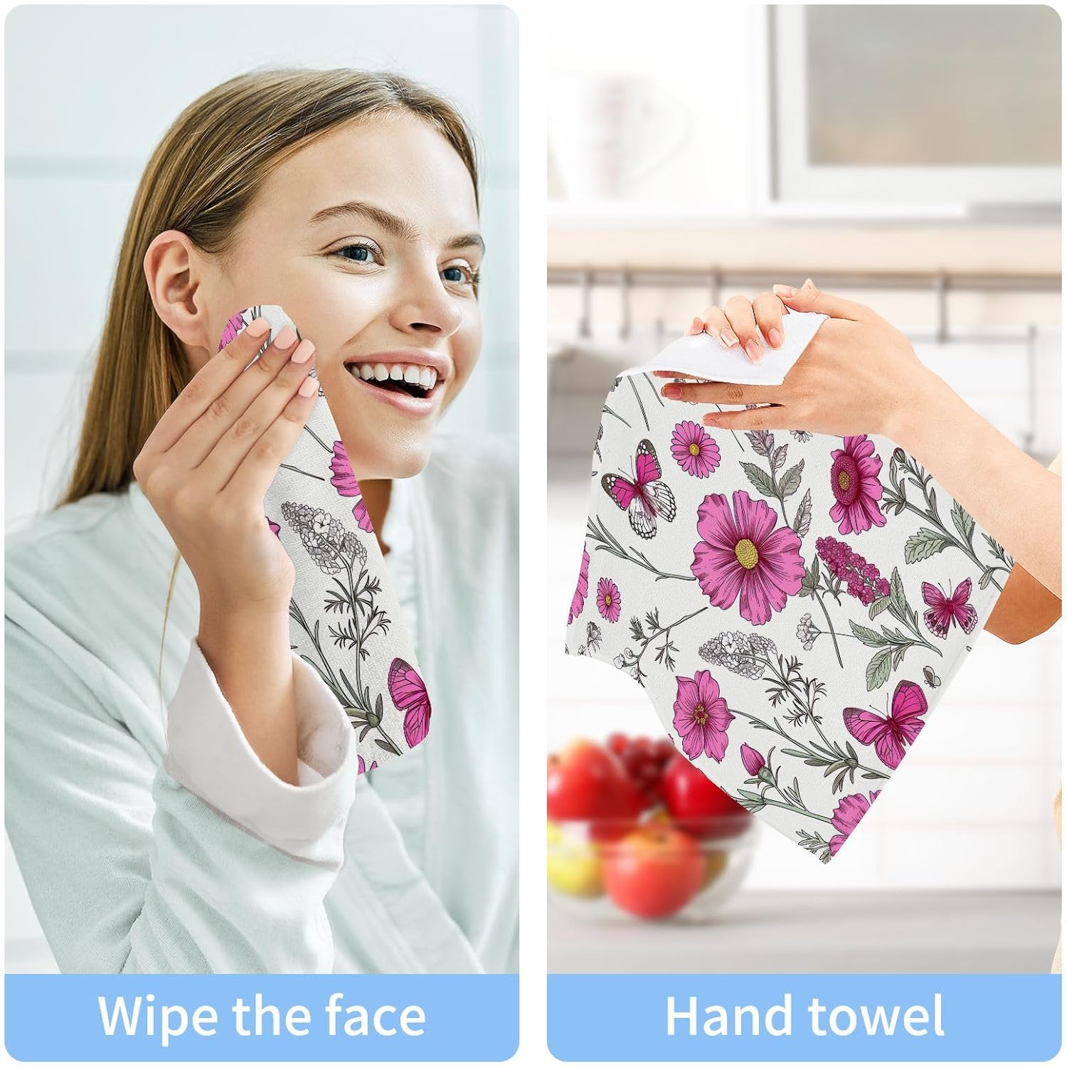 Perfect Size Soft Absorbent Cotton Washcloth Set for Baby