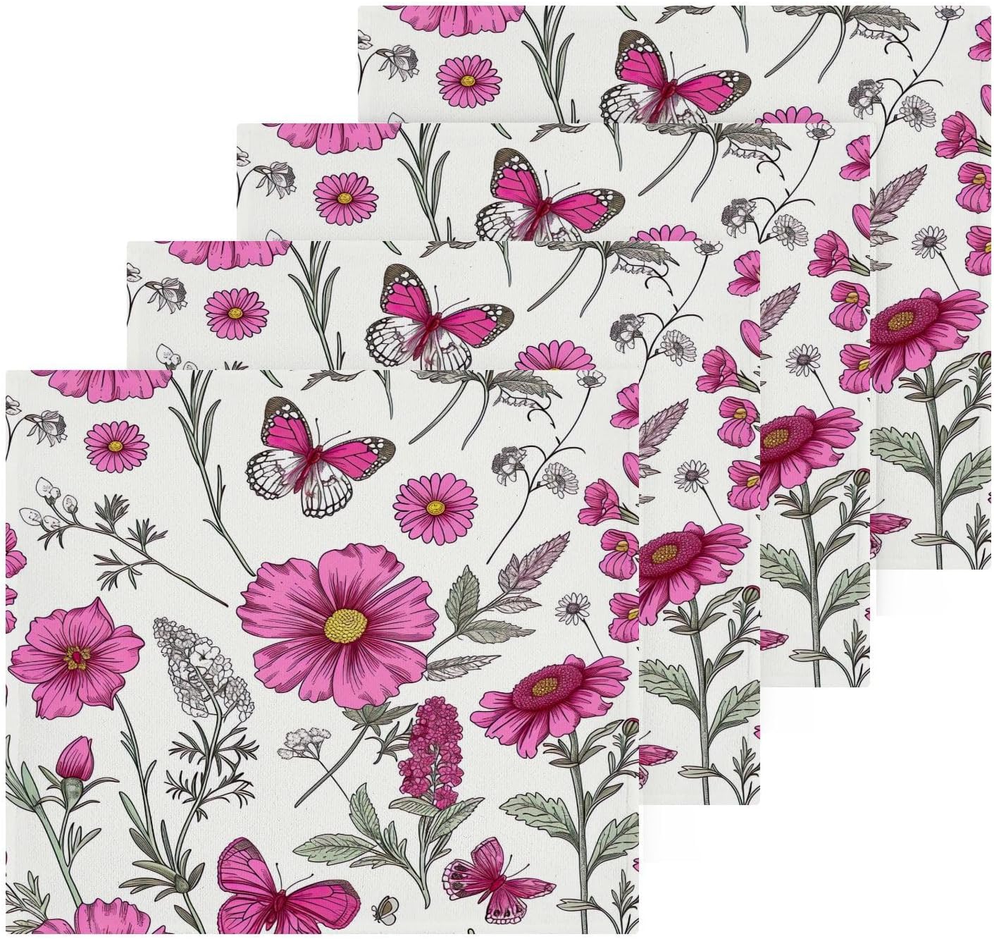 Perfect Size Soft Absorbent Cotton Washcloth Set for Baby