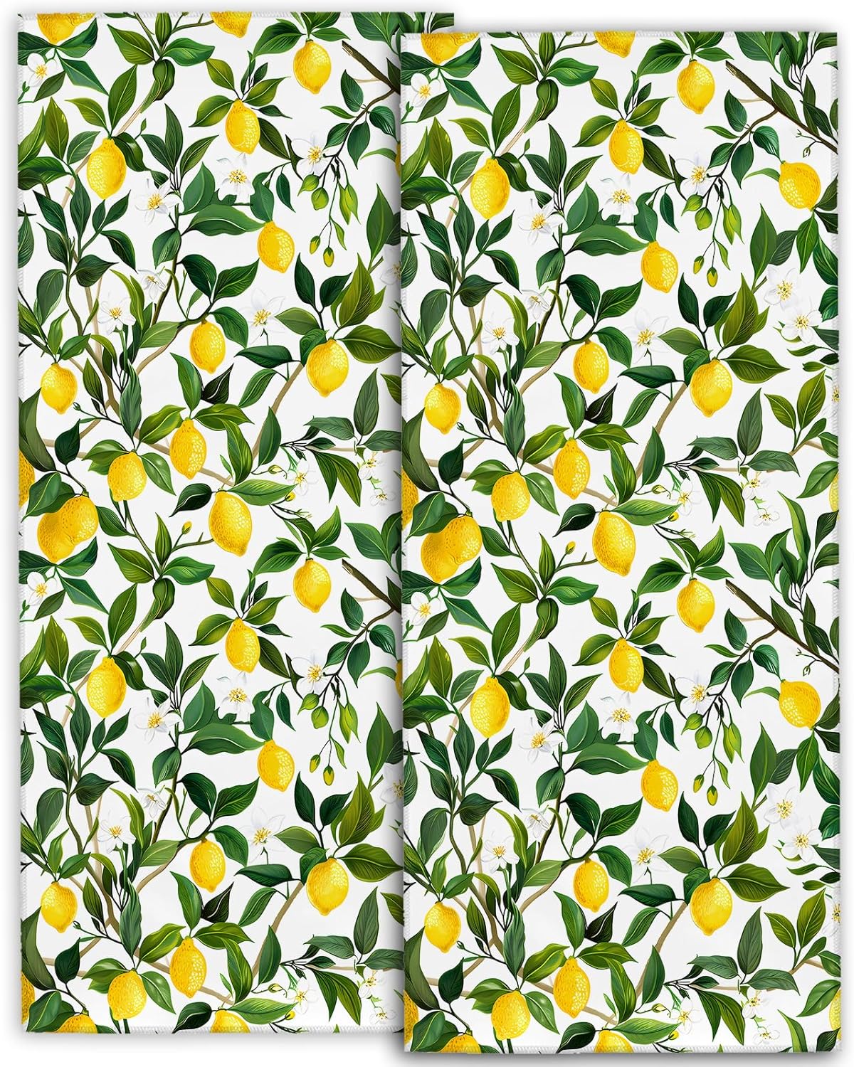 Premium Lemon Hand Towels - Soft Durable