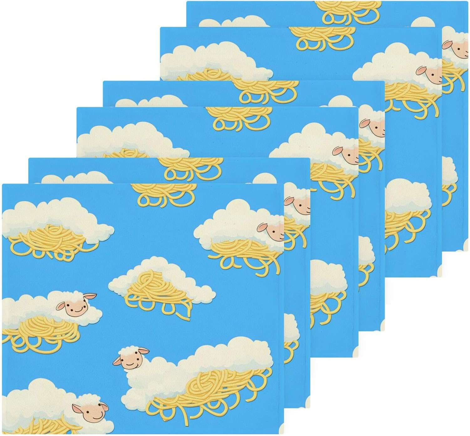 Cartoon Sheep Washcloth Set - Fast Drying Durable