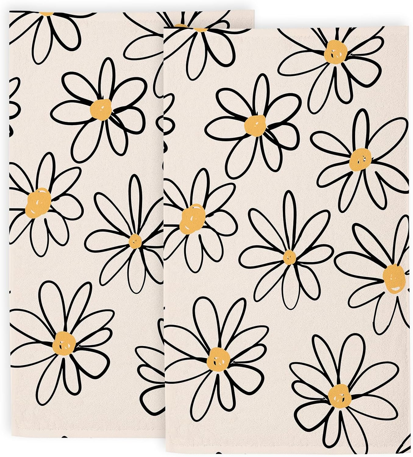 Double-Soft Daisy Floral Bath Towels for Home Gym