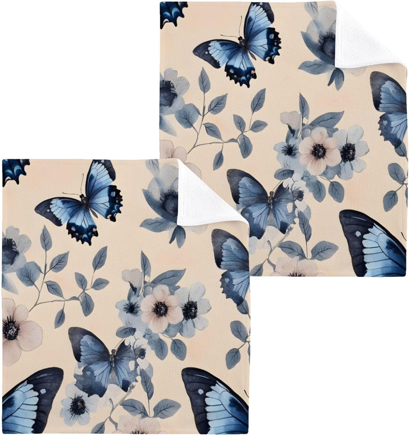 Beautiful Butterfly Washcloth Set