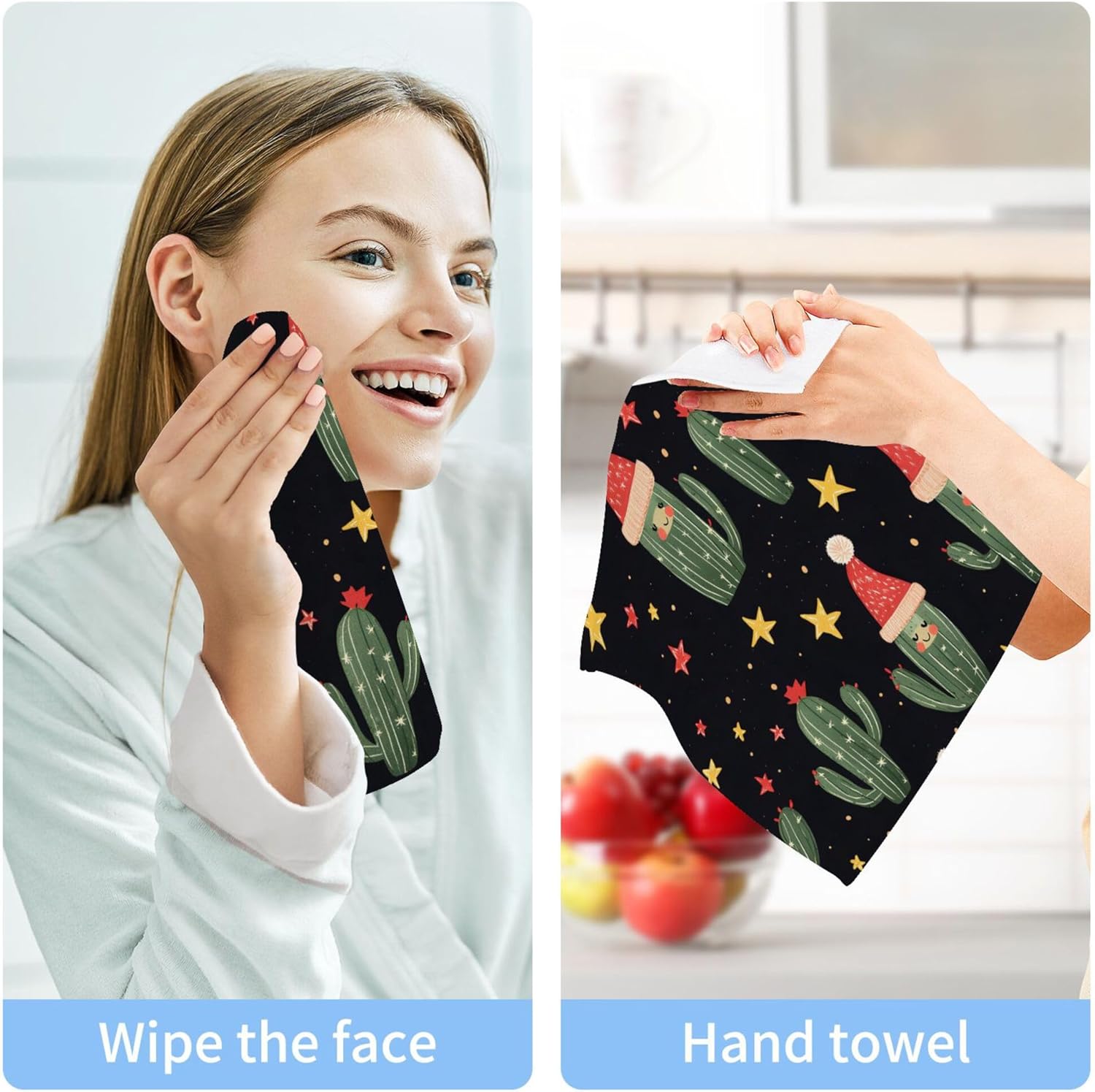 Xigua Cacti Washcloth Set