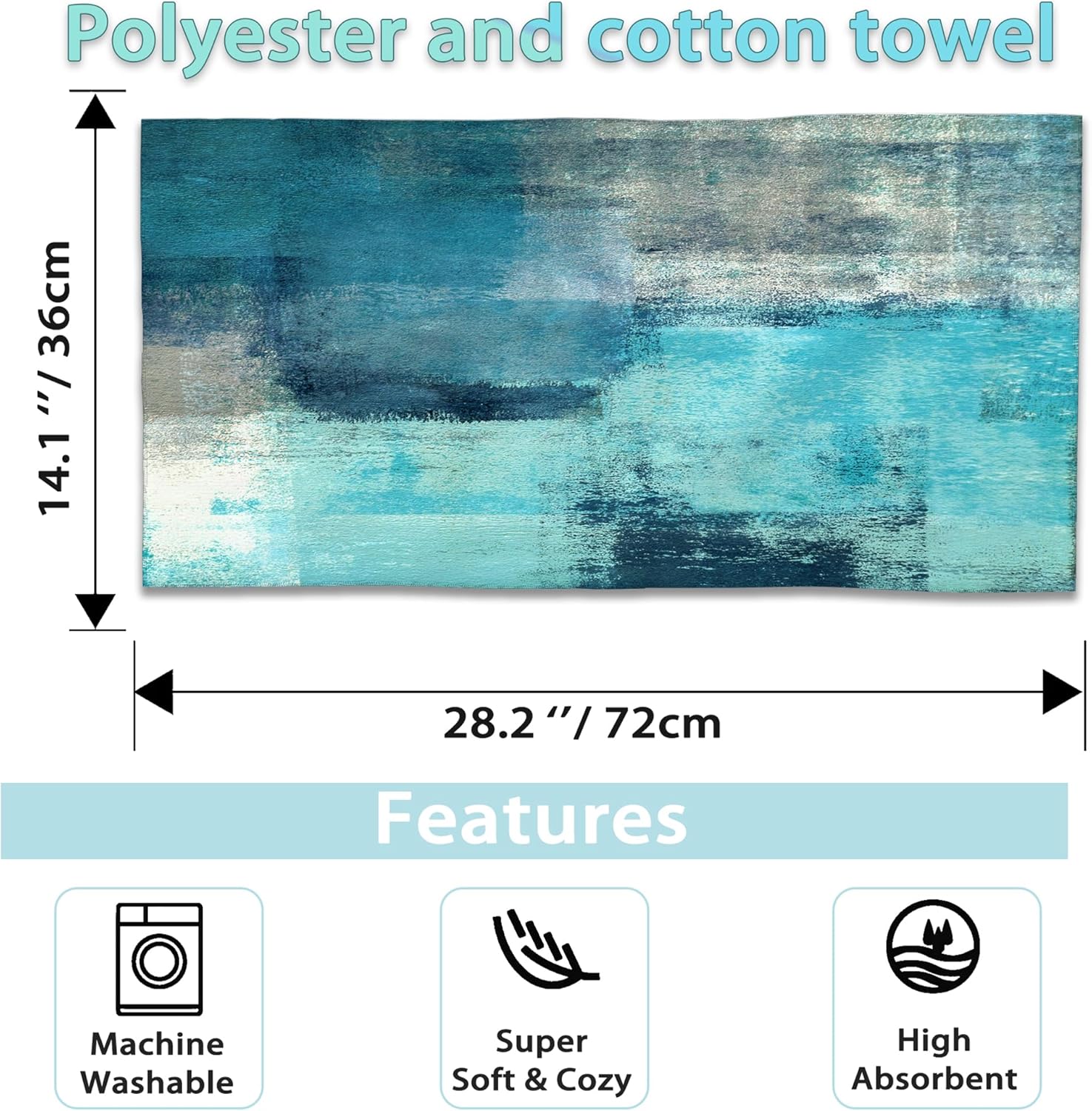 Hand Towels Set - Premium Microfiber - 28x14
