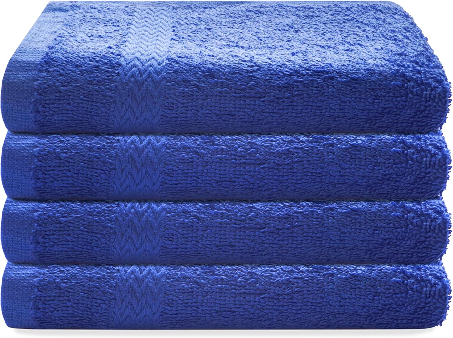 13x13 Premium Washcloth Set - Pack of 4 Royal Blue