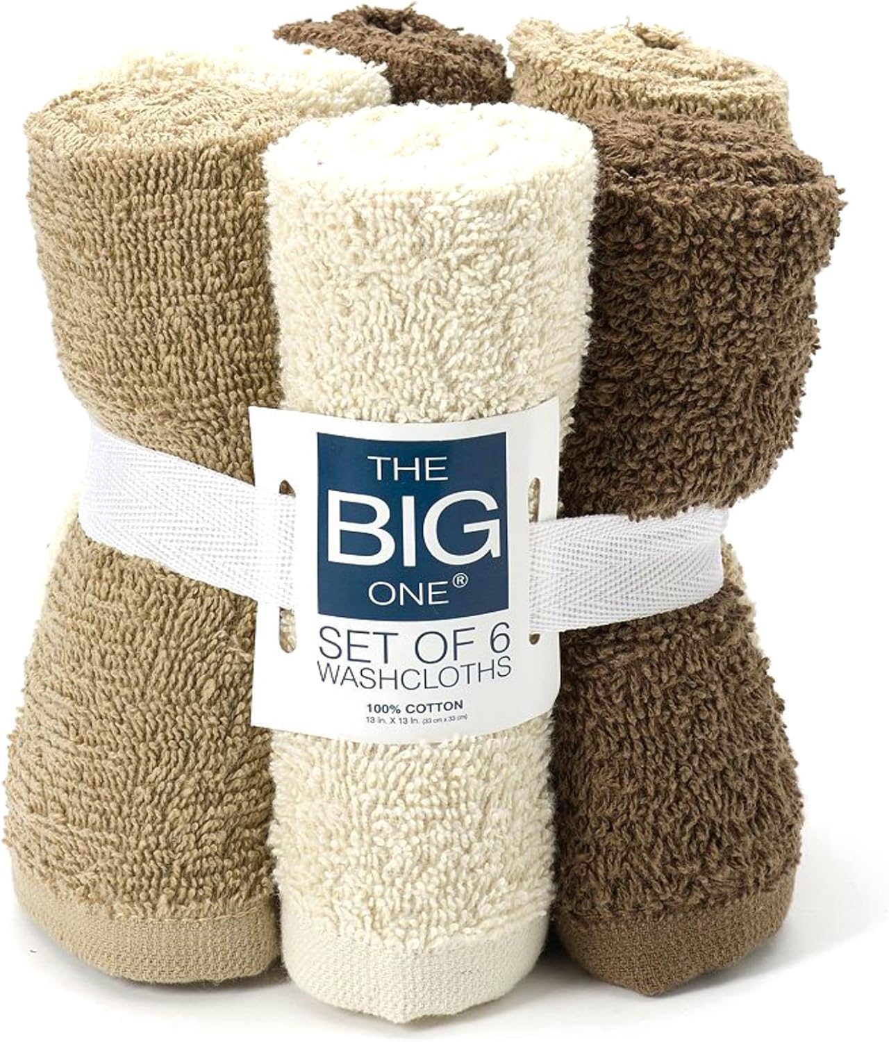 The Big One 6-Piece bath washcloths