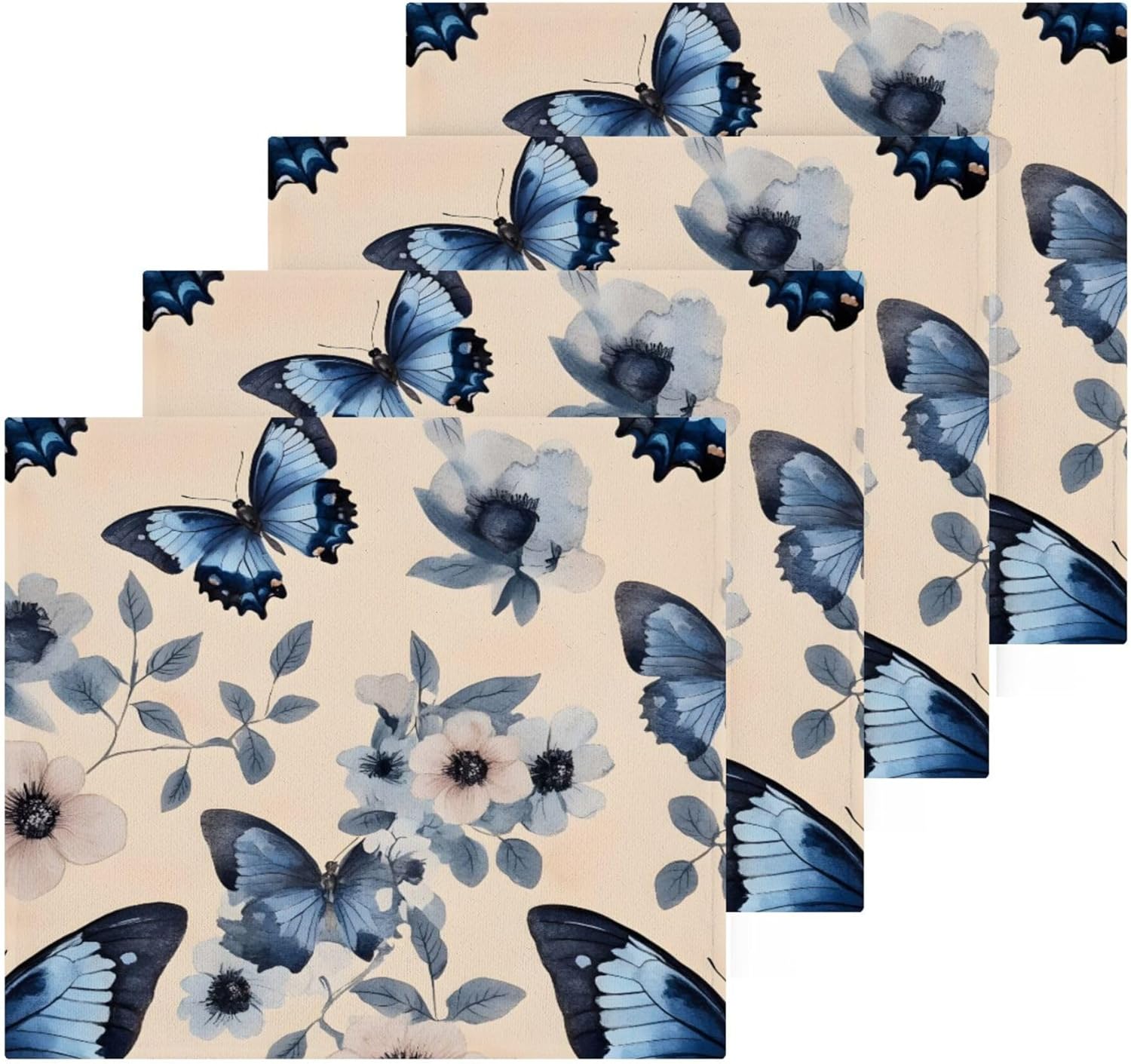 Beautiful Butterfly Washcloth Set