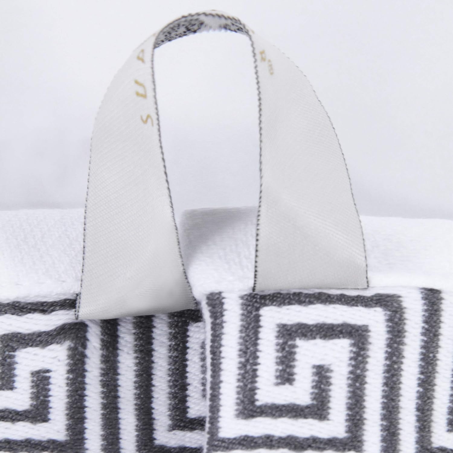 Superior 6-Piece Cotton Towel Set Greek Collection Durable and Soft