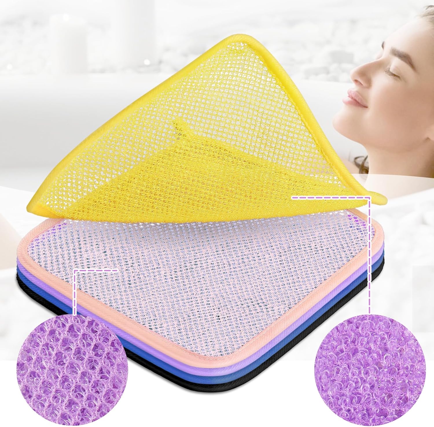 Premium Exfoliating Washcloths for Face and Body