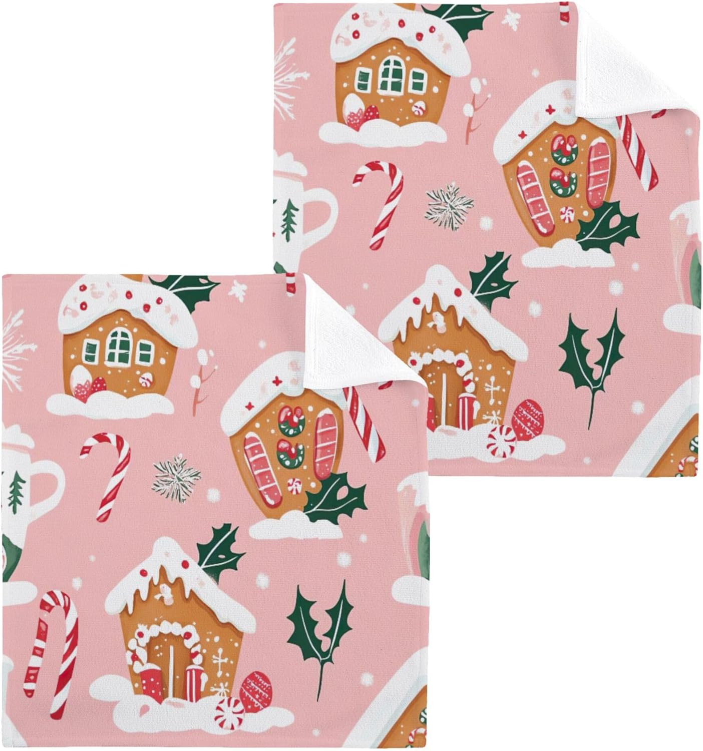 Cute Christmas Washcloths Set