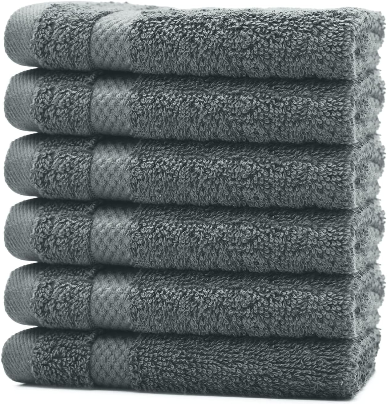 DAN RIVER Premium 100 Cotton Face Wash Cloths 12 Pack