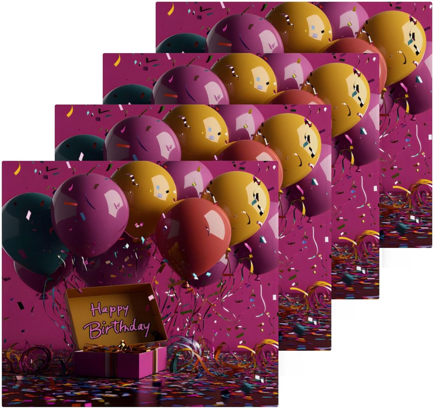 Colorful Balloon Washcloths