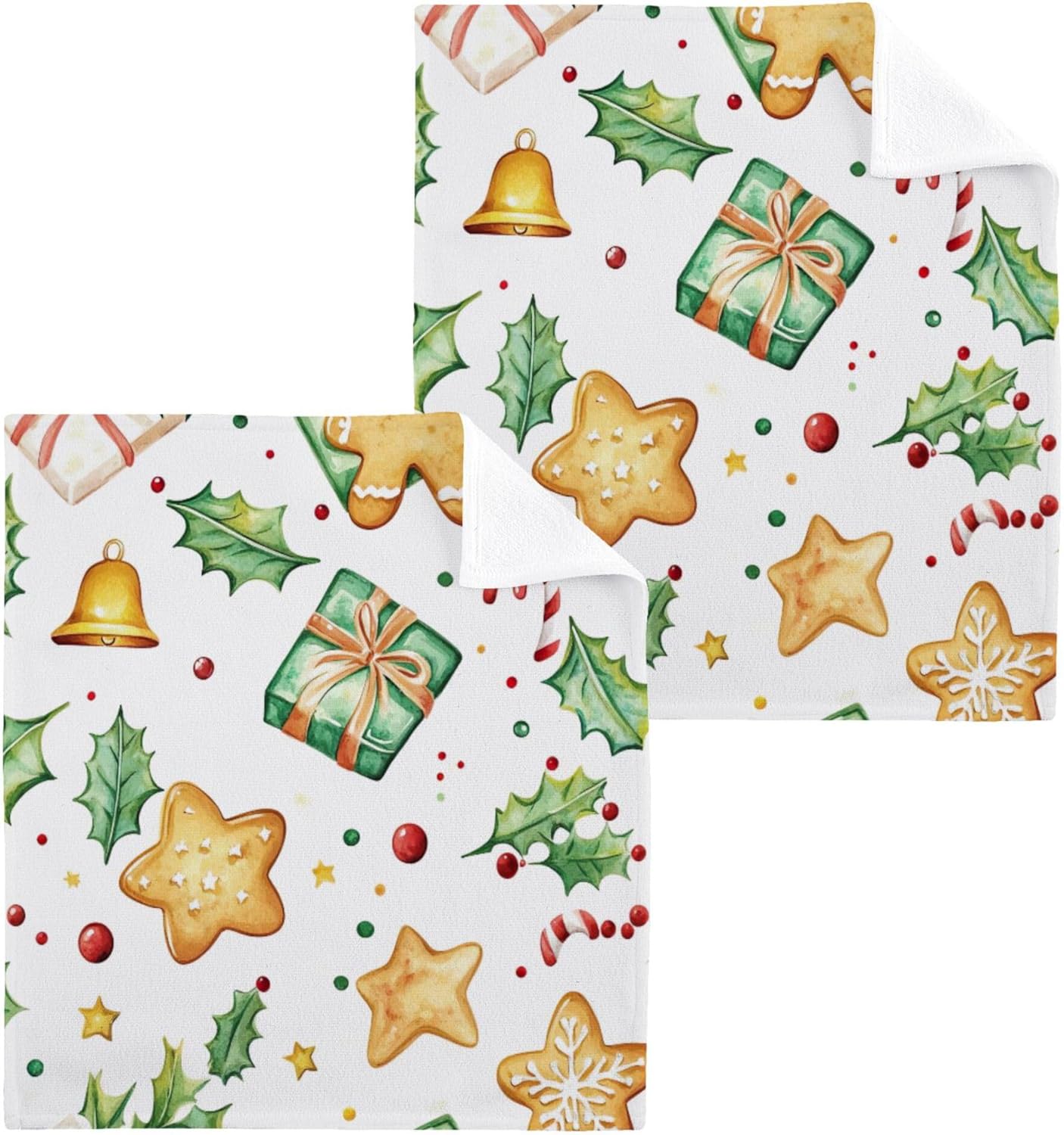 Xigua Christmas Washcloth Trio