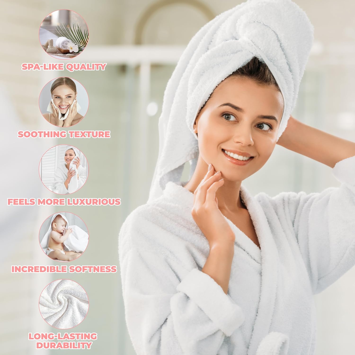 Keep it simple superior the Perfect 3-Piece 100 Cotton Bath Set