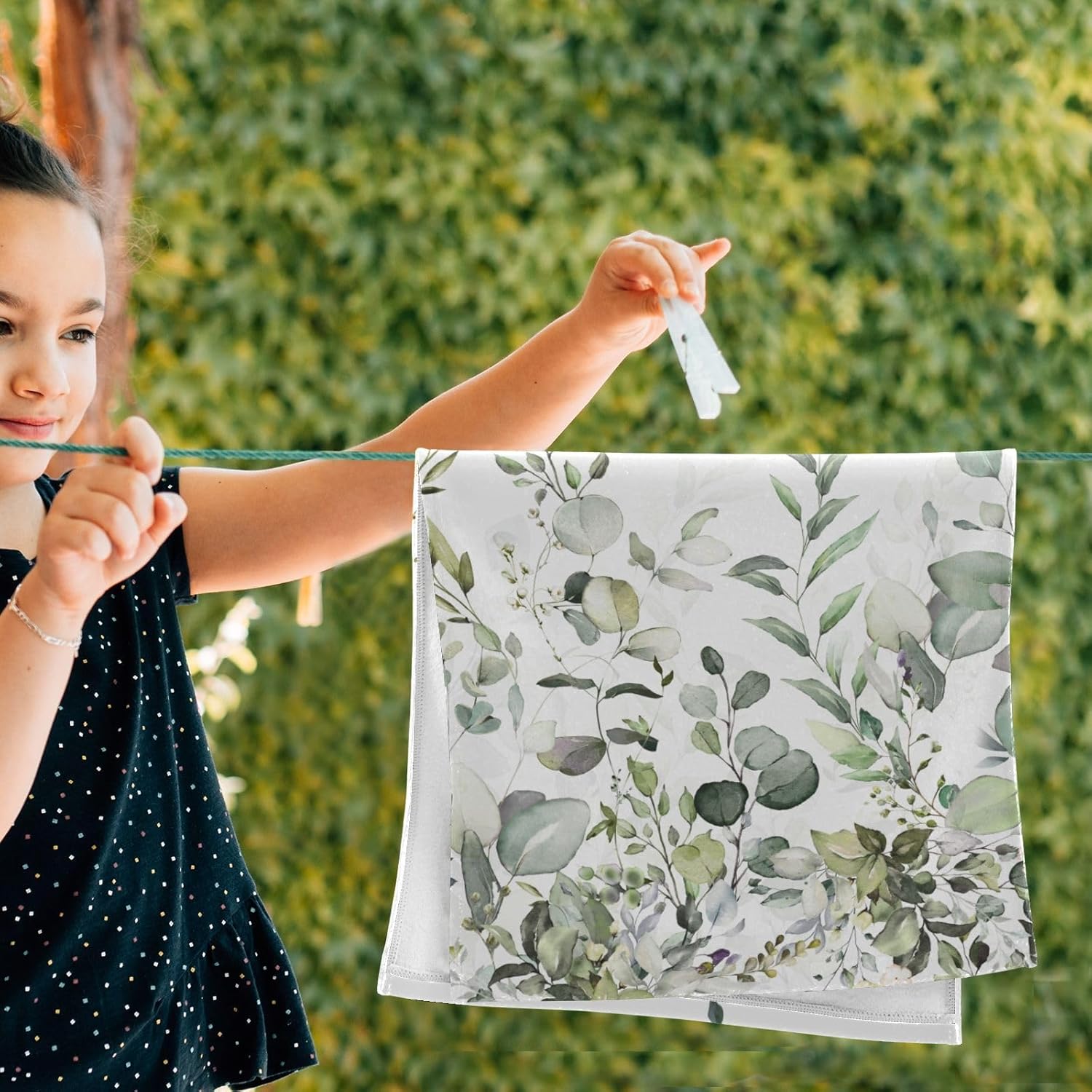 Sumneesha Sage Green Bathroom Towels