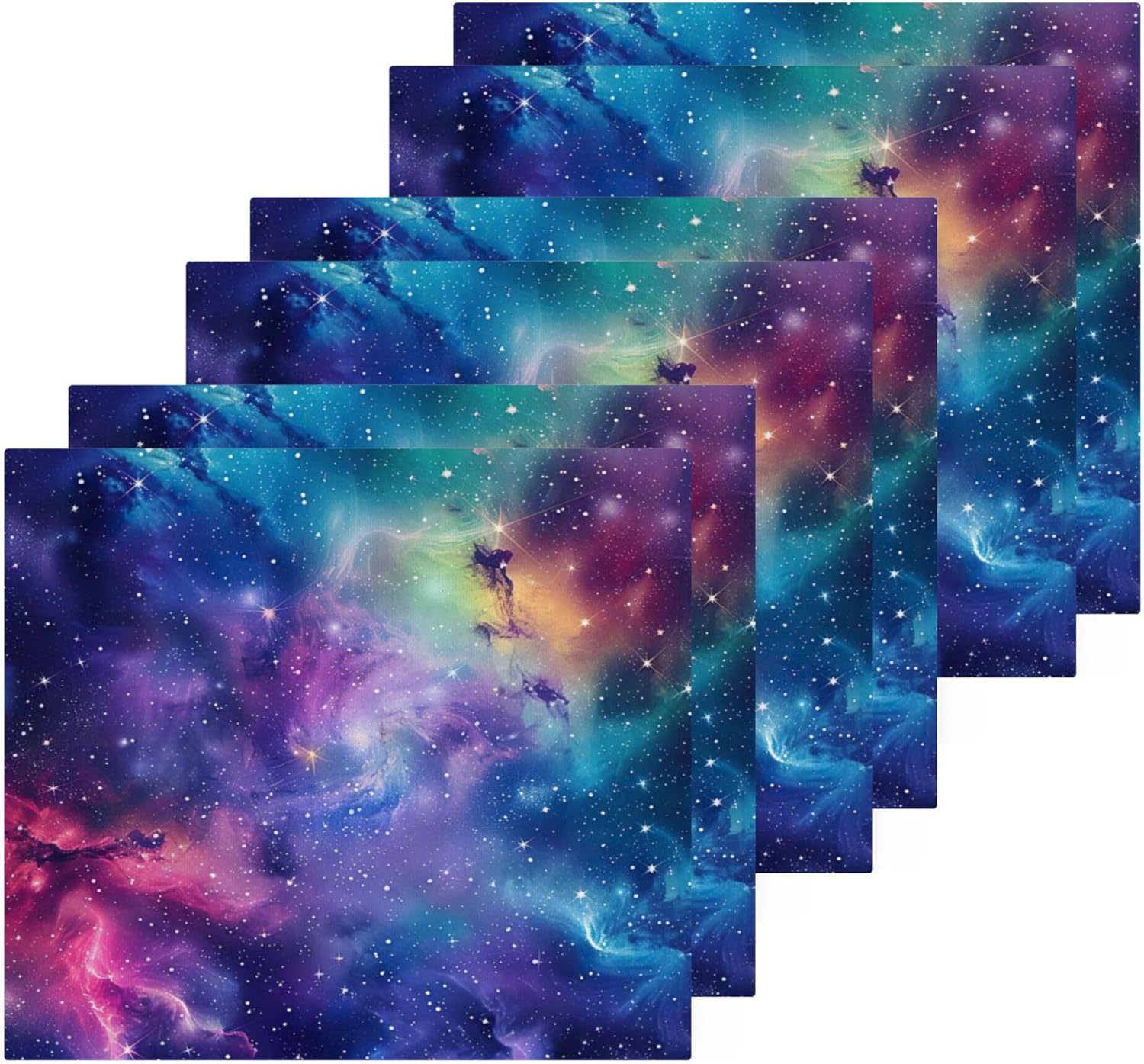 Xigua Galaxy Washcloth Set GLOW-FULL Performance Eco-Friendly and Machine Washable