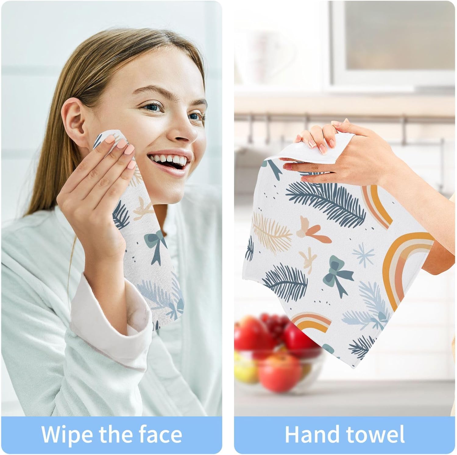 Xigua Washcloth Set Fast-Drying Hypoallergenic Perfect for Home Travel