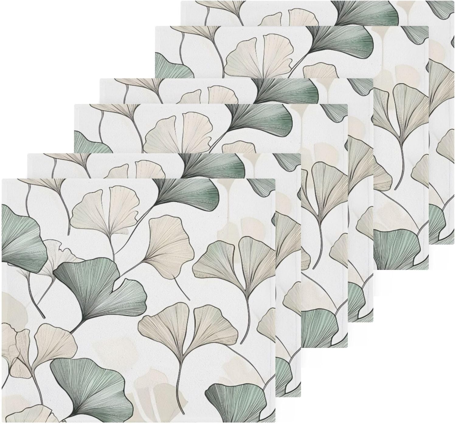 Xigua Ginkgo Washcloth Set