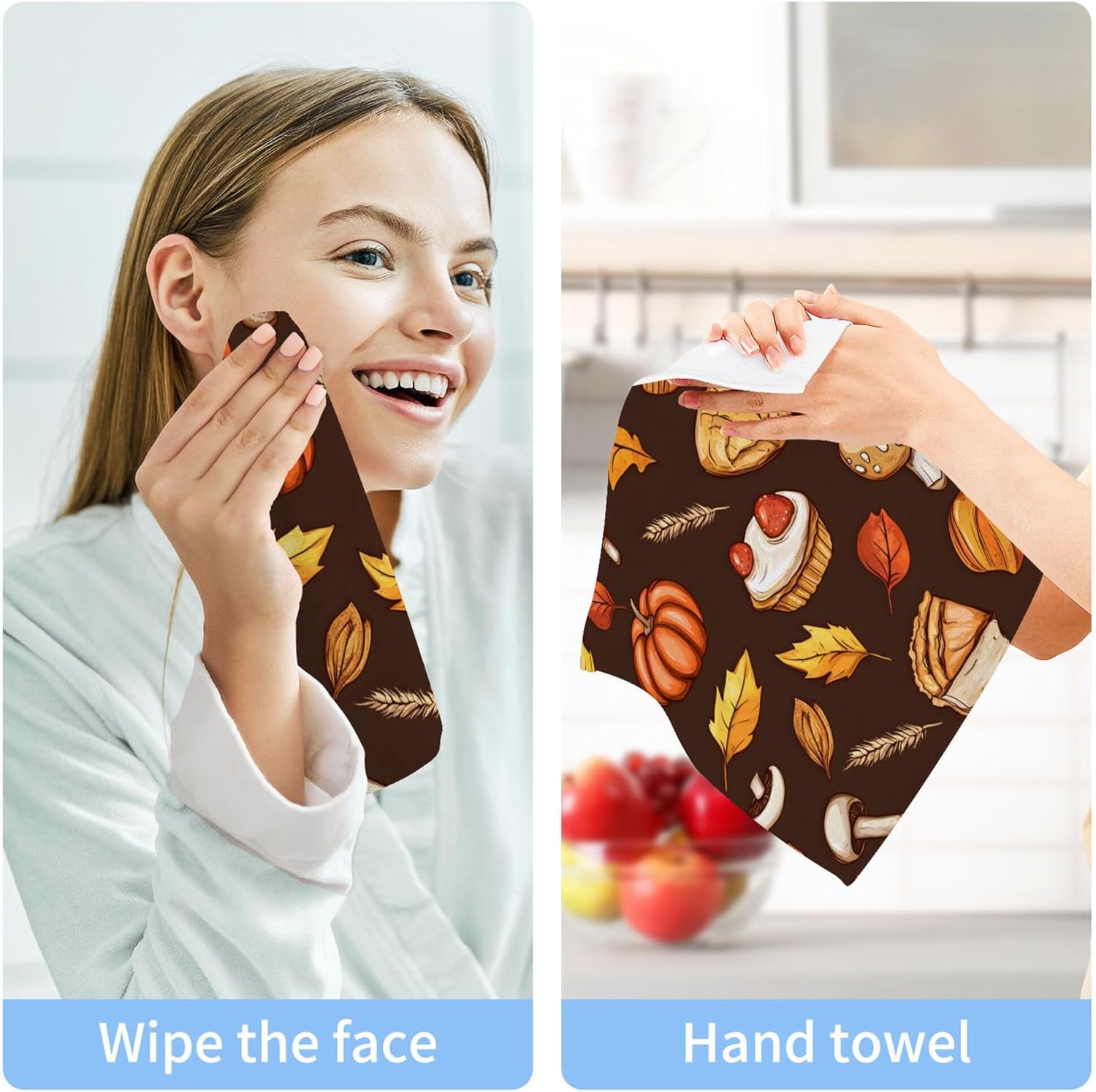 Xigua Autumn Elements Washcloth Set