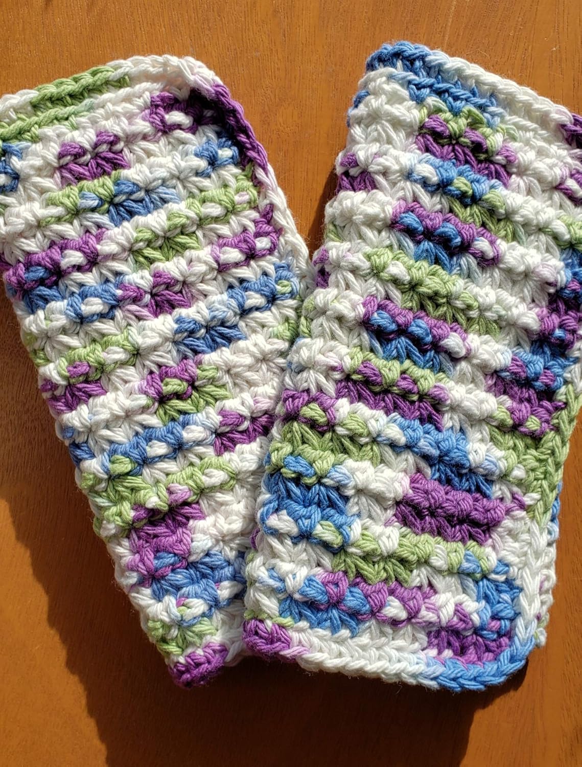 Handmade crochet 100 cotton washcloth set 75 inch