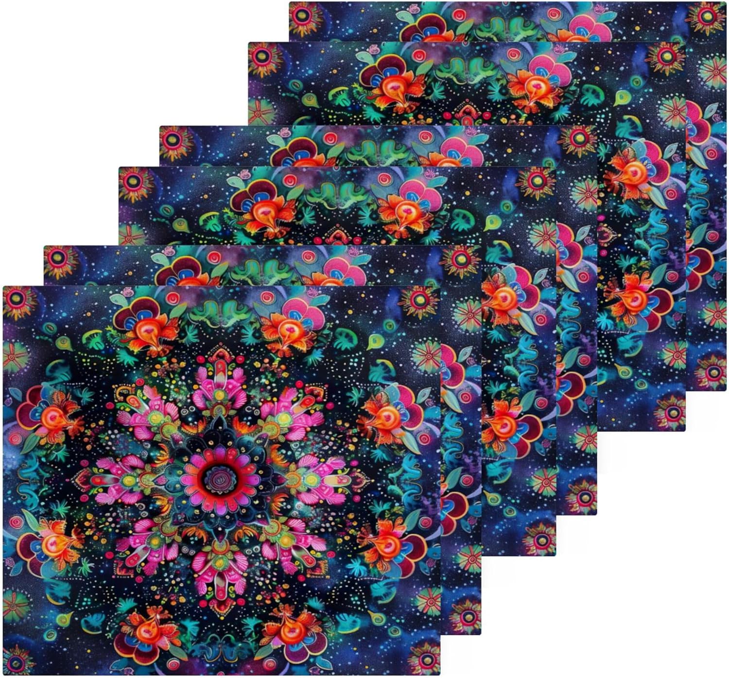 Xigua Mandala Washcloths Set