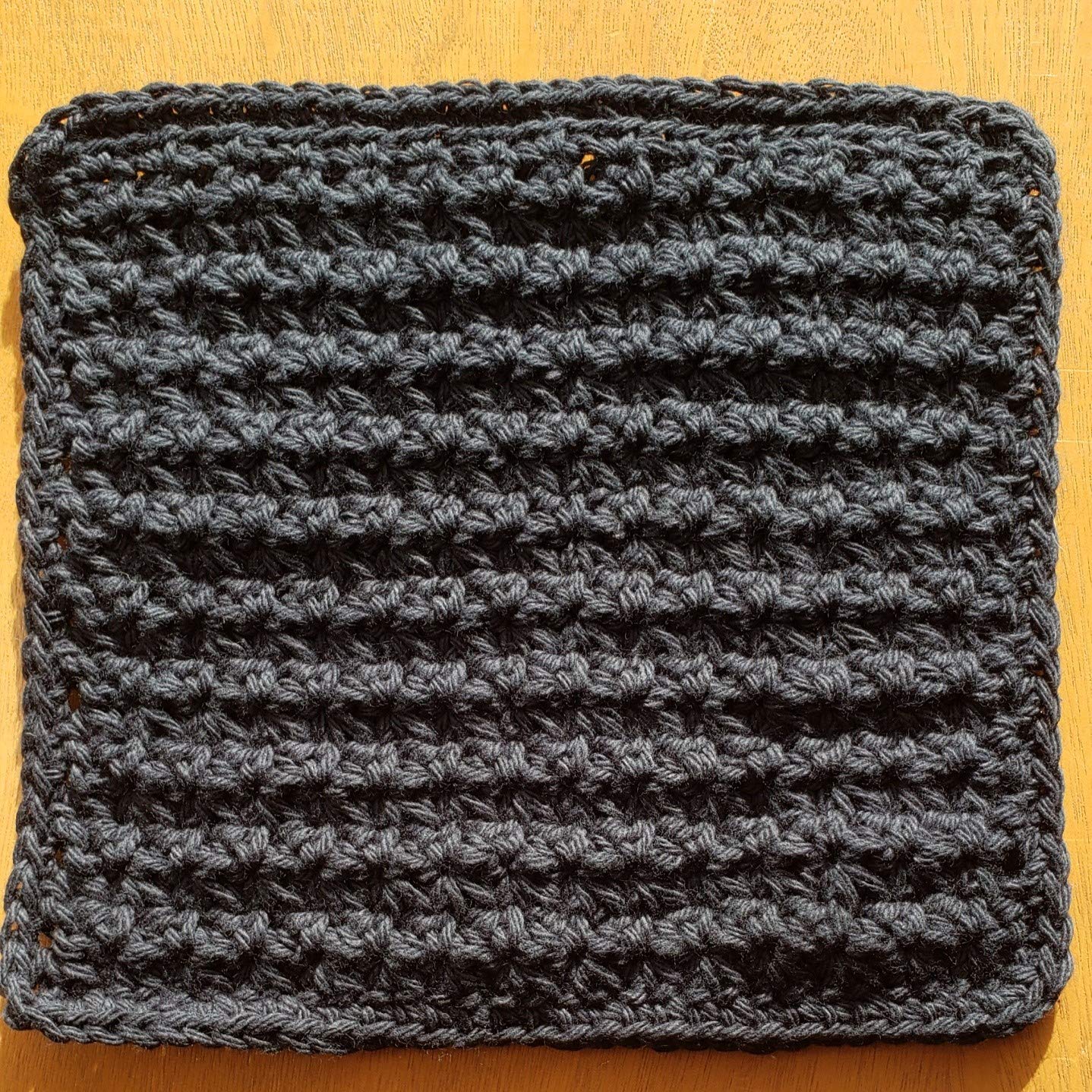HandmadePremium Thick Cotton Washcloths Dishcloths 100 Cotton 75x11 Black Set of 2