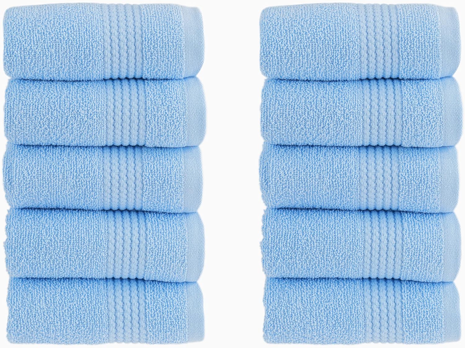 HALLEY Turkish Cotton Towels Pack of 10