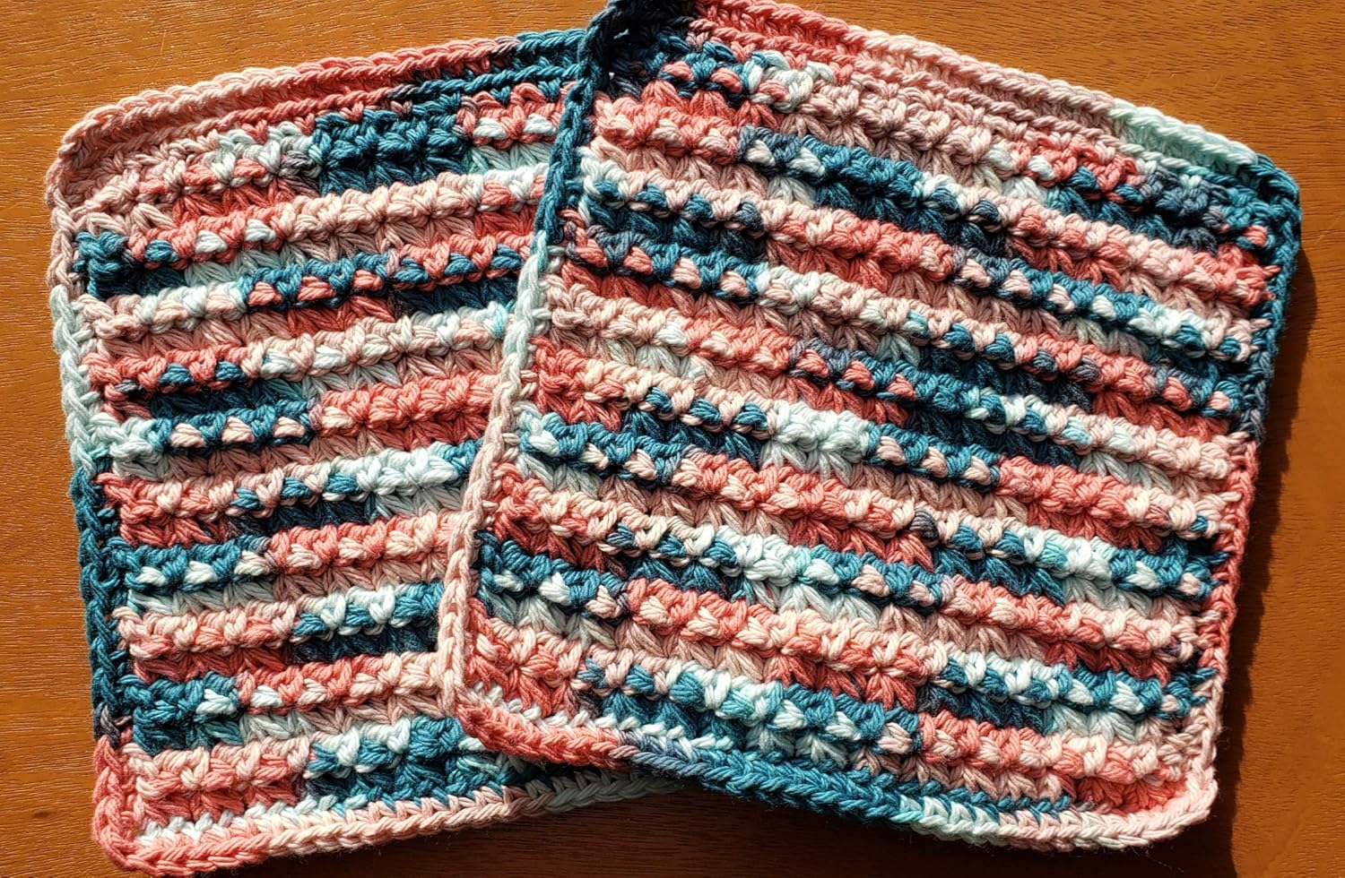 Handmade Crochet Washcloth Dishcloth Set