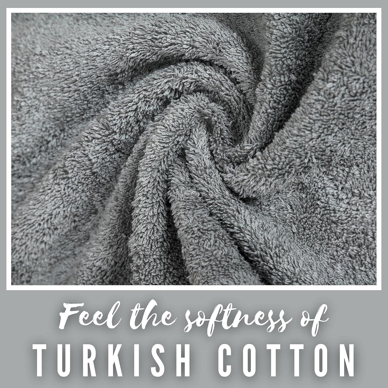 Luxury Monogrammed Turkish Cotton Towels 2-Piece Set Soft Durable